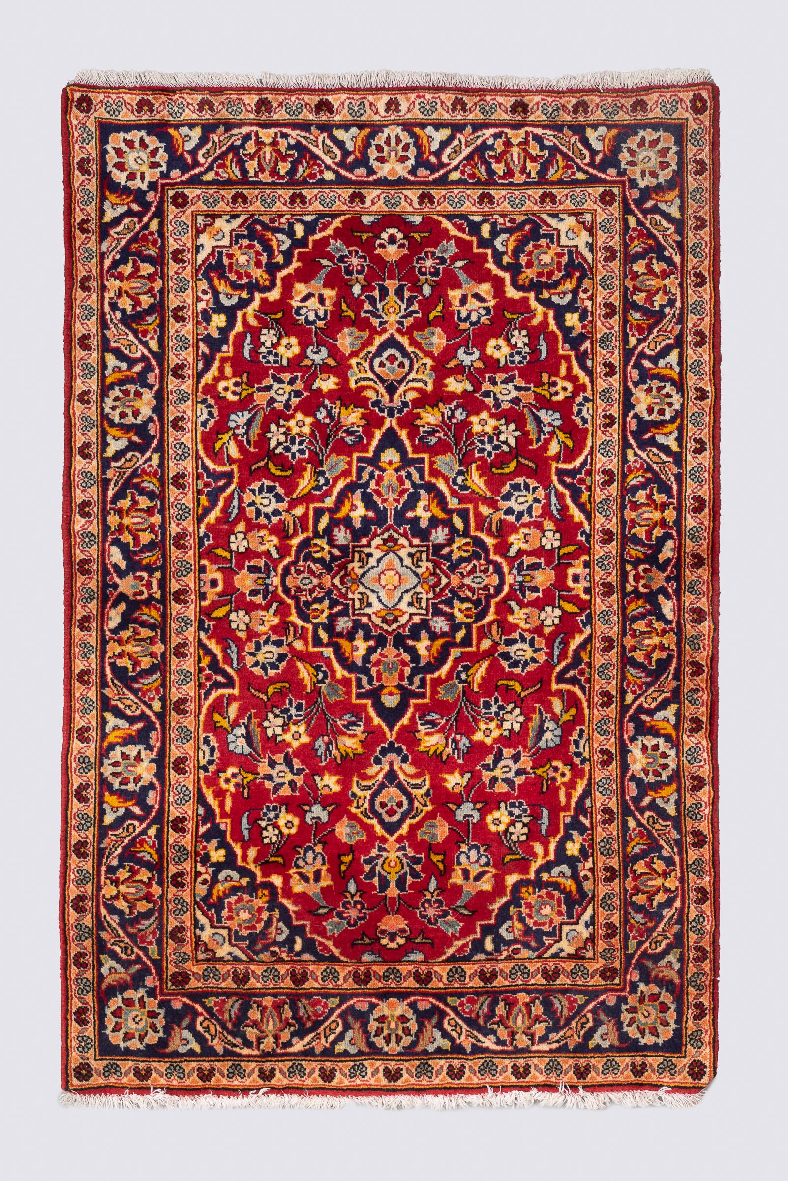 Kashan Laaki Lachak Toranj Persian Rug