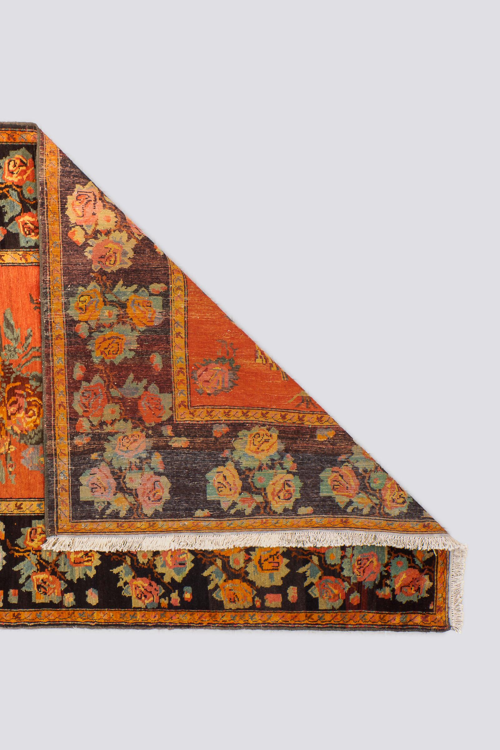 Antique Qarabağ (Artsakh) Gol Farang Armenian-Signed Caucasian Rug, c. 1890–1910