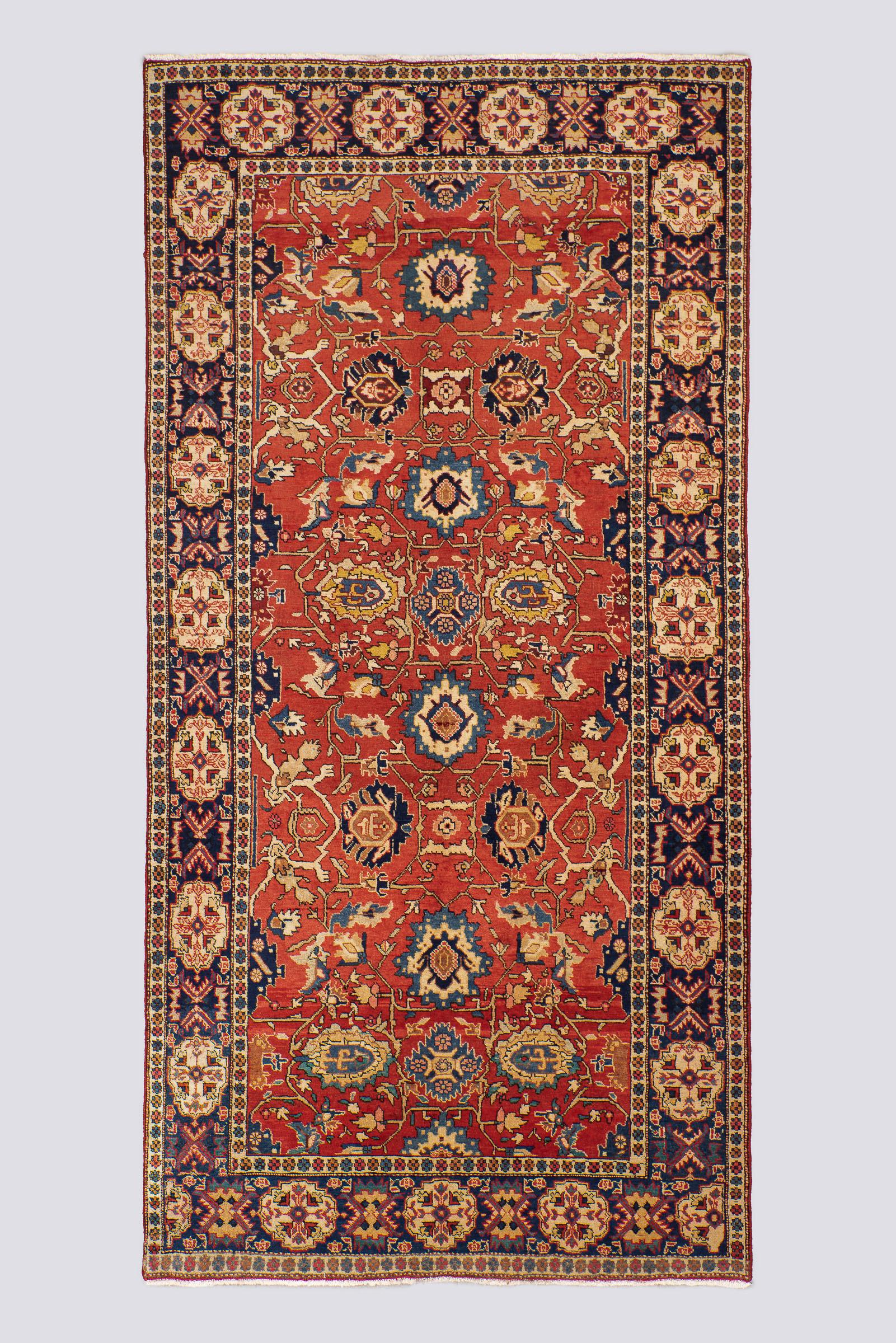 Vintage Fine Miane Afshan Persian Rug