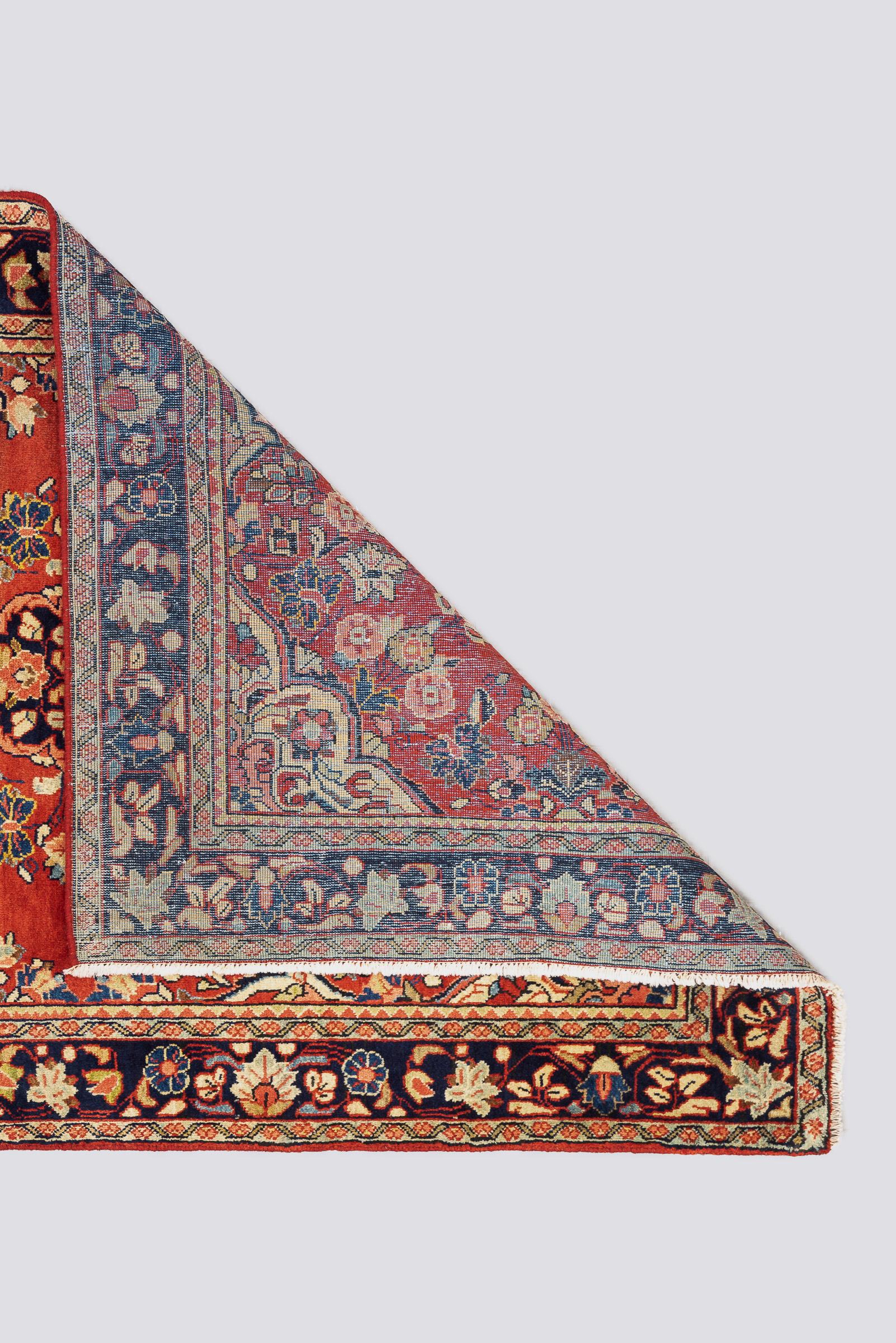 Vintage Fine Mahal Lachak Toranj Persian Rug