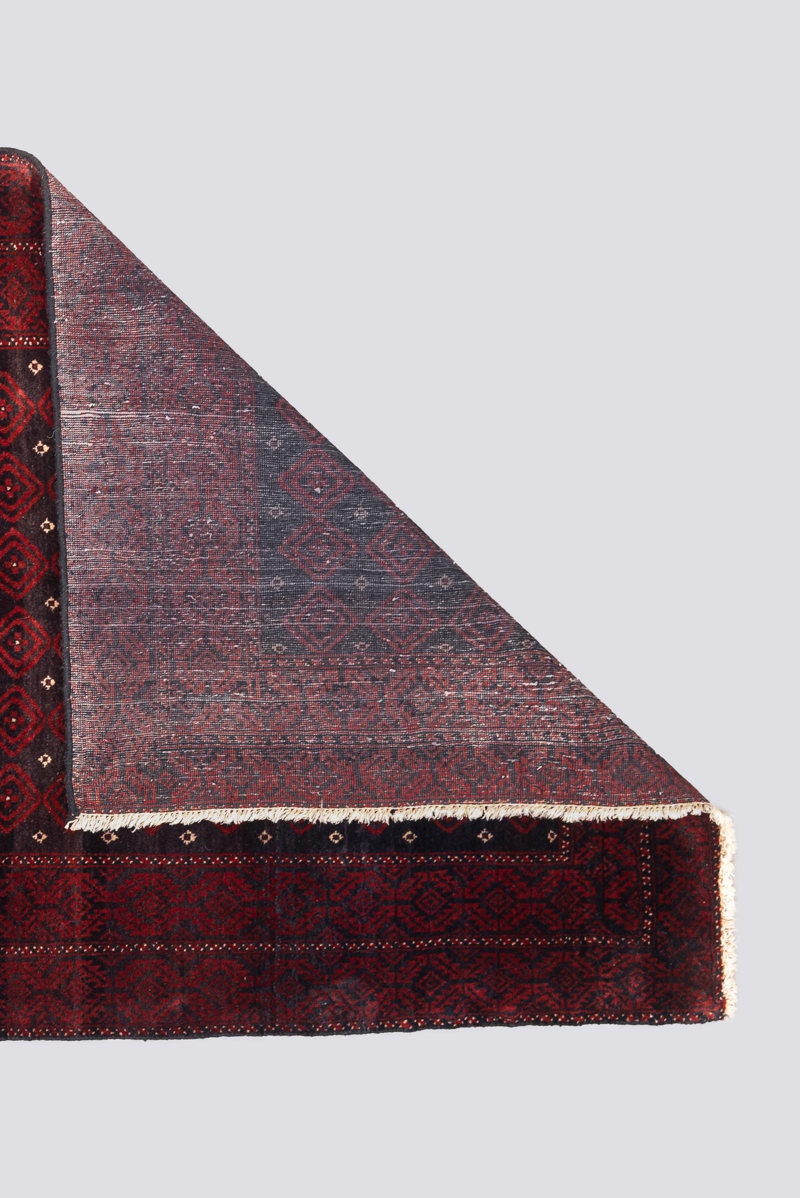 Vintage Baluch All over design Grey Persian Rug