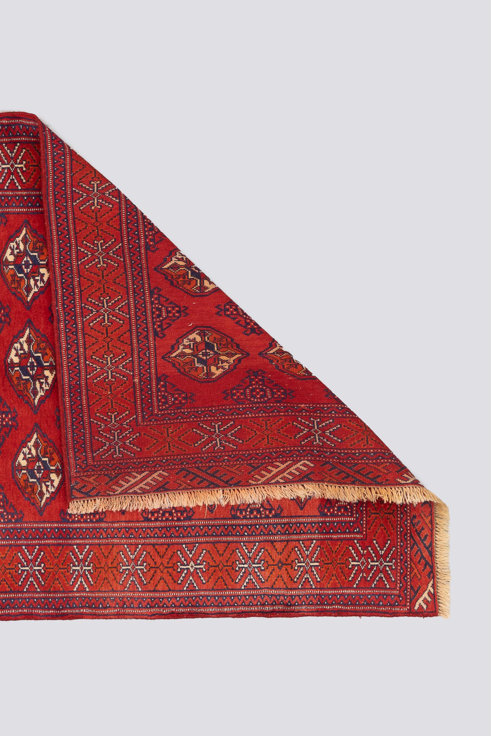 Fine Torkaman Yamut Mari Gool (Elephant feet) Persian Rug