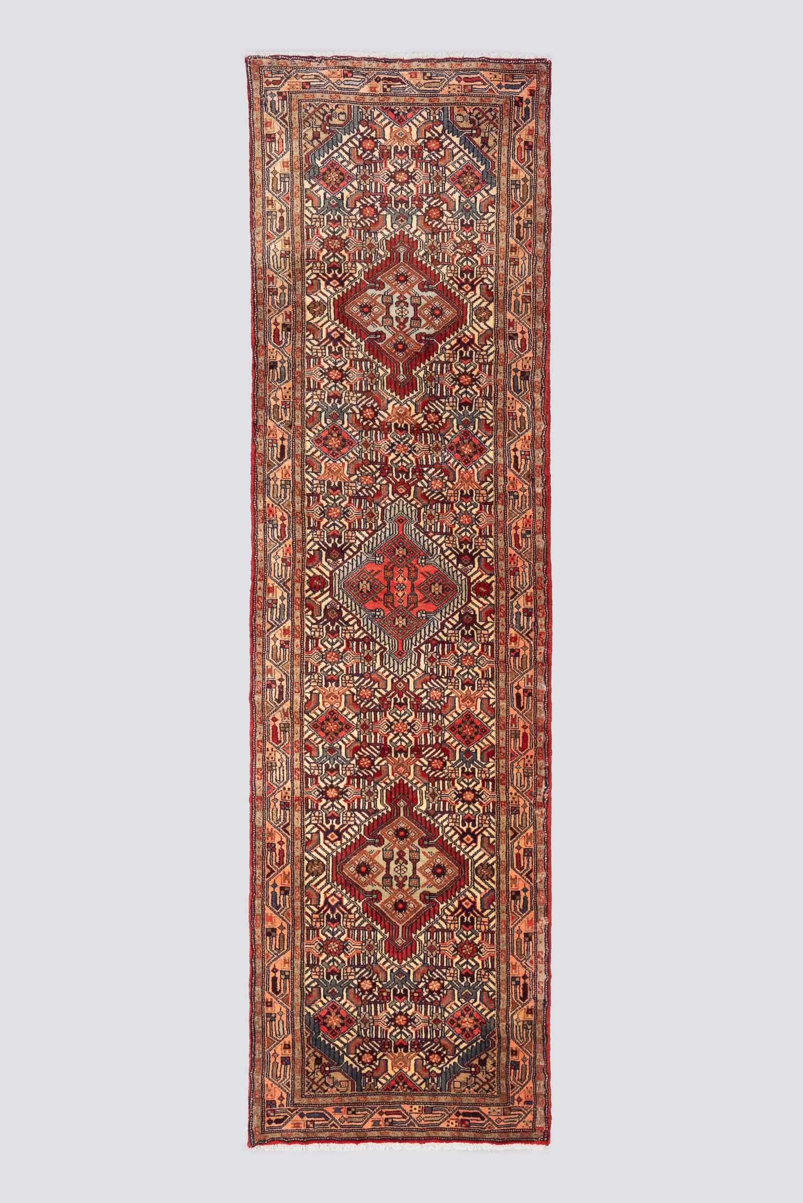 Fine Roodbar Tafresh Triple Toranj Kork Carpet Runner 2.1SQM