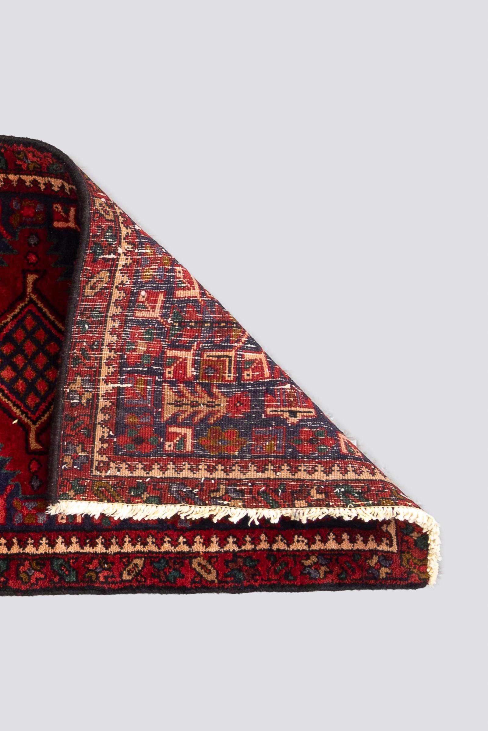 Antique Heriz 4 Toranj Persian Runner Rug