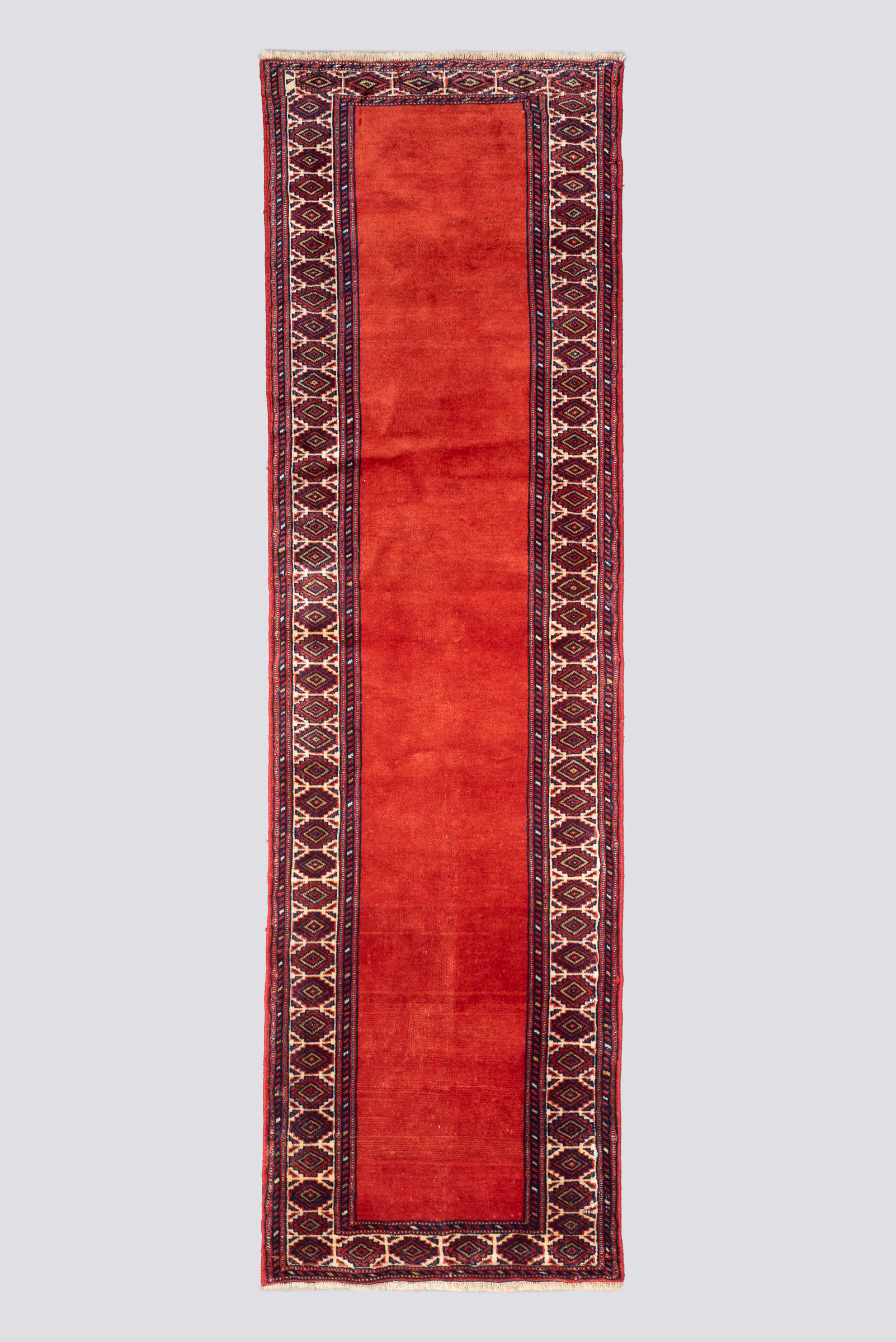 Vintage Fine Torkaman Red field Carpet runner 1.6 SQM