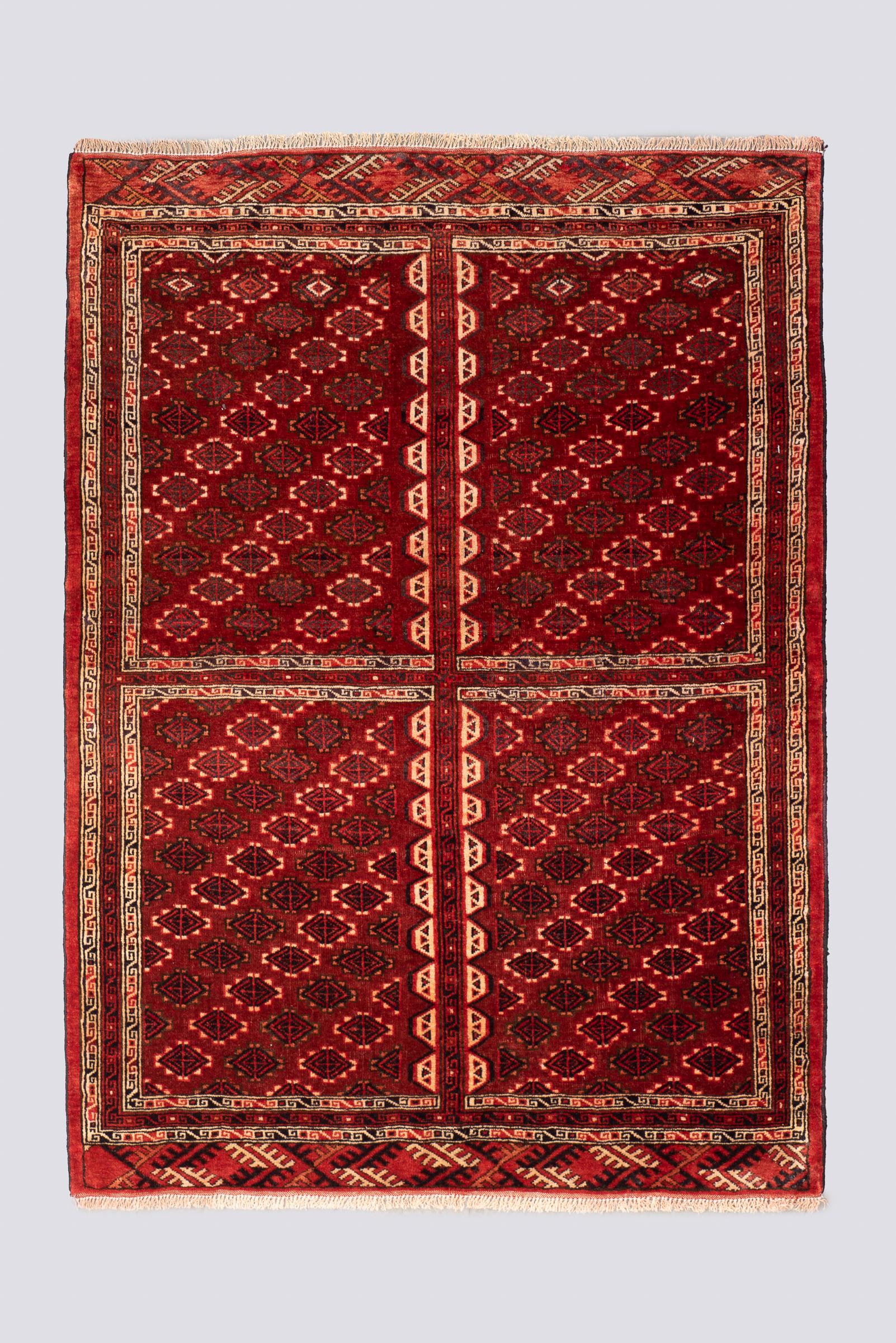 Vintage Fine Torkaman 4 Qabi Carpet 1.8 SQM