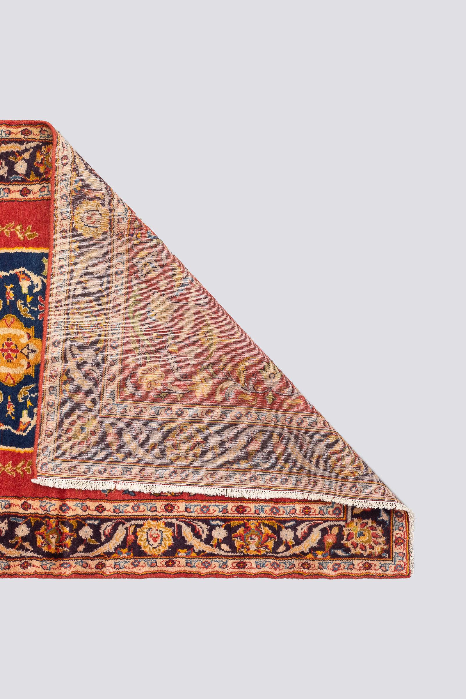 Antique Fine Hamadan Armenian Lachak Toranj Persian Rug