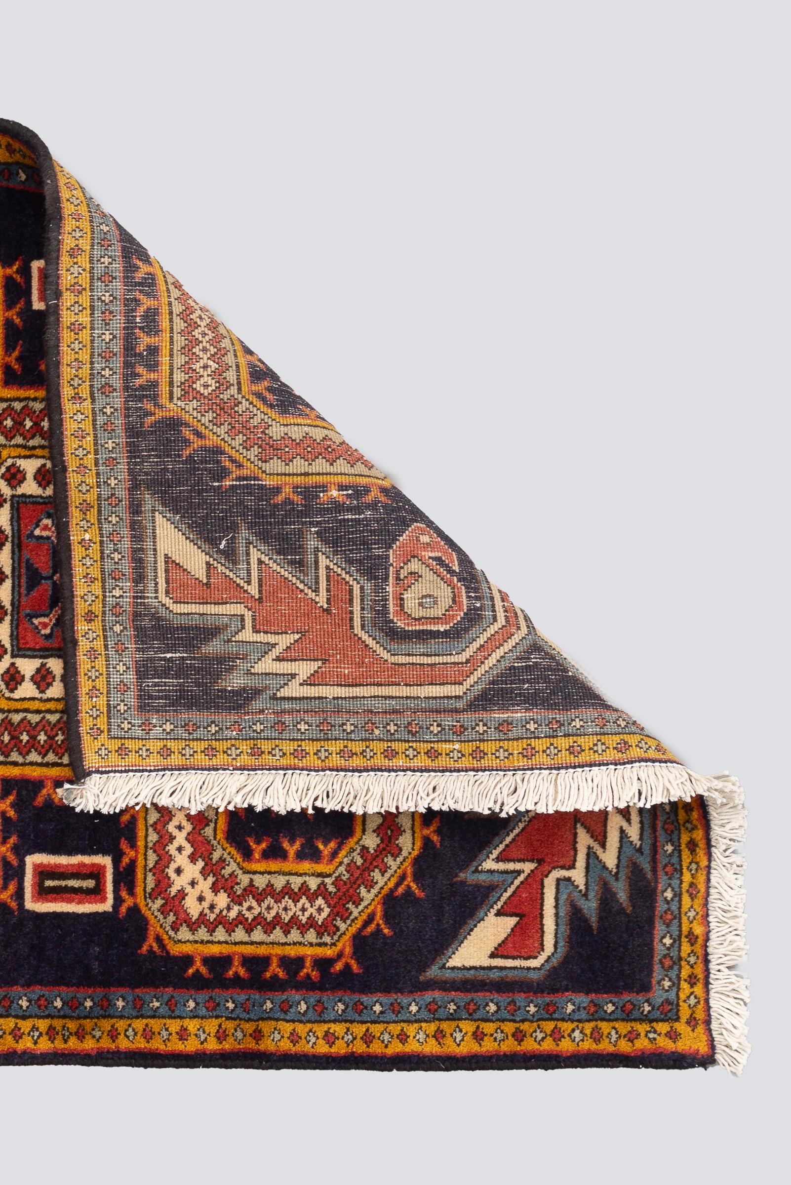 Vintage Nili Ardabil Persian Poshti Rug
