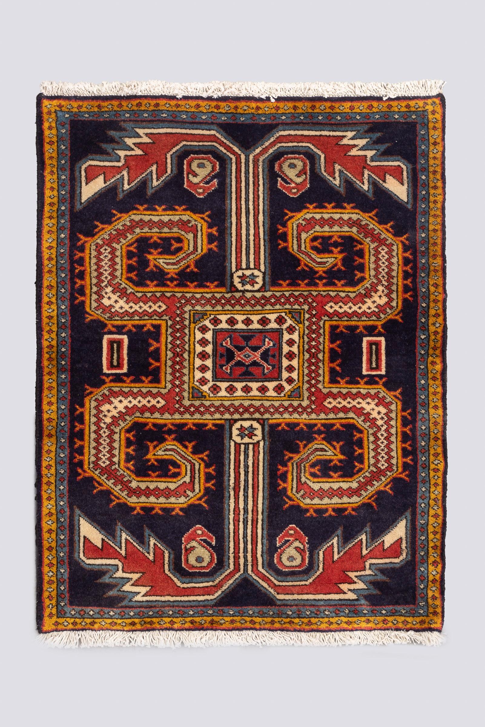 Semi Antique Nili Ardabil Poshti Carpet 0.7SQM