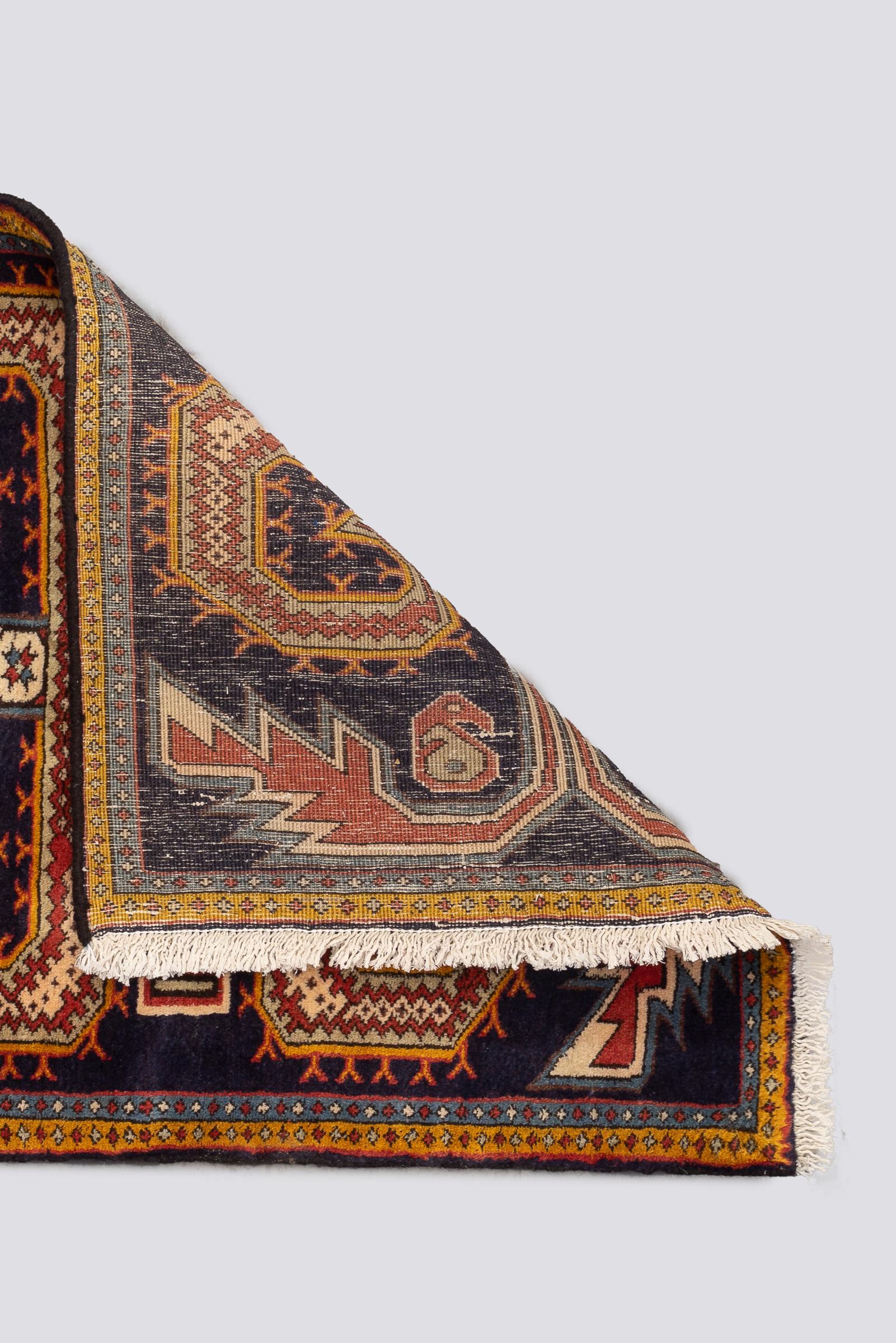Vintage Nili Ardabil Persian Poshti Rug