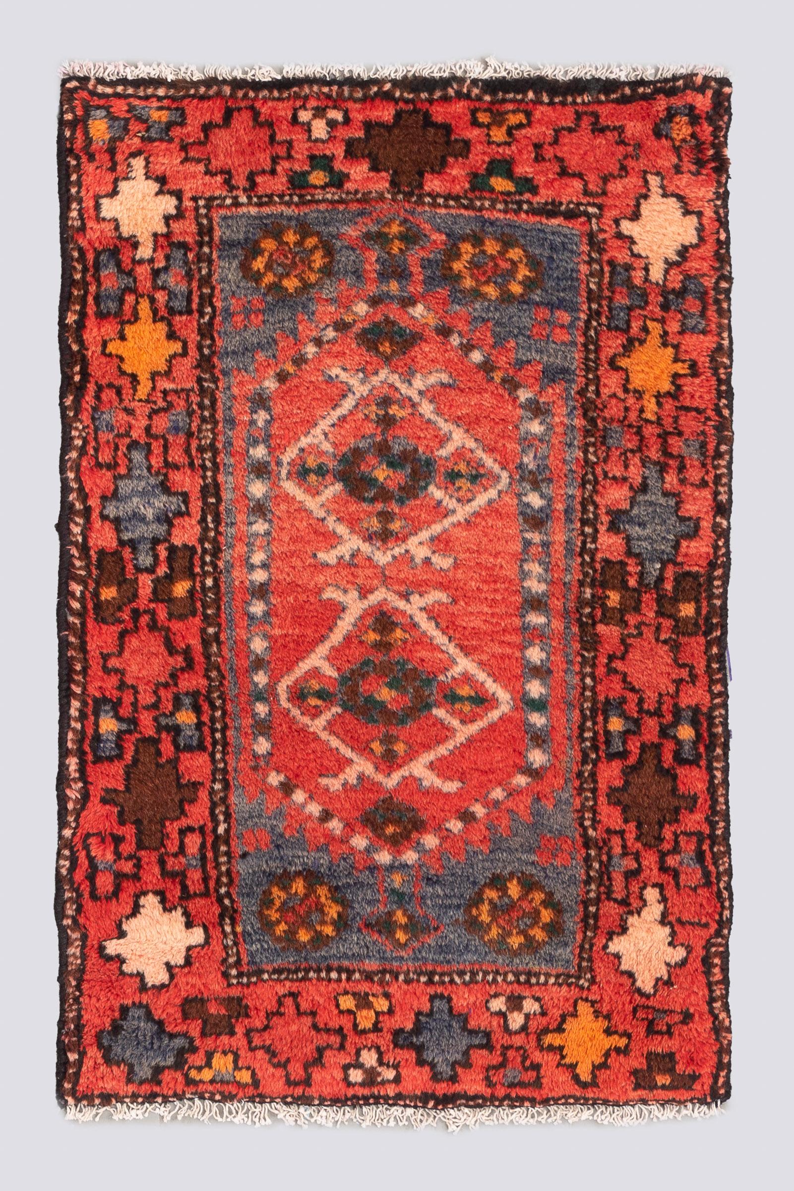 Vintage Hamadan Double Toranj Poshti Carpet 0.4SQM