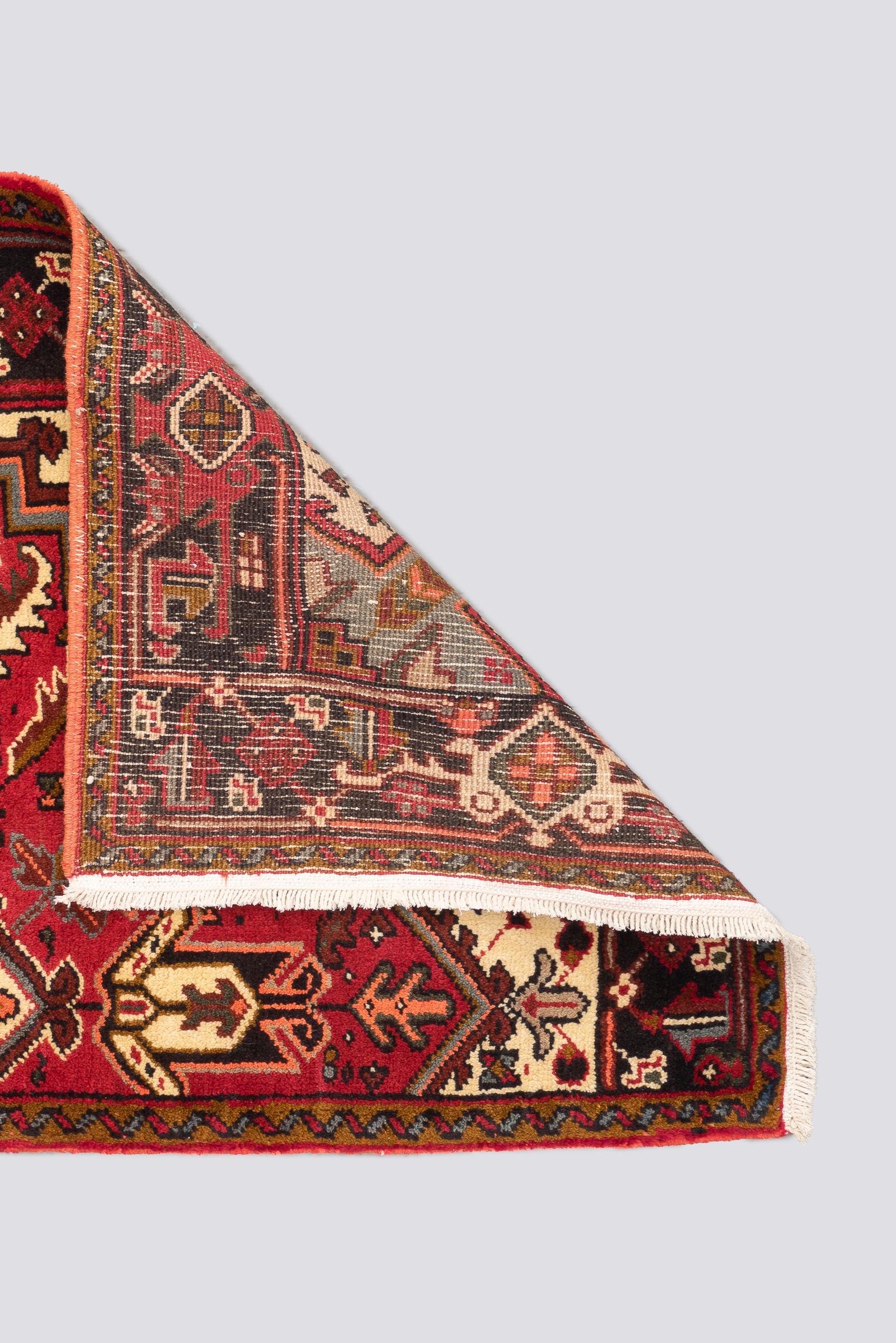 Vintage Antique Heriz Vagireh Persian Rug