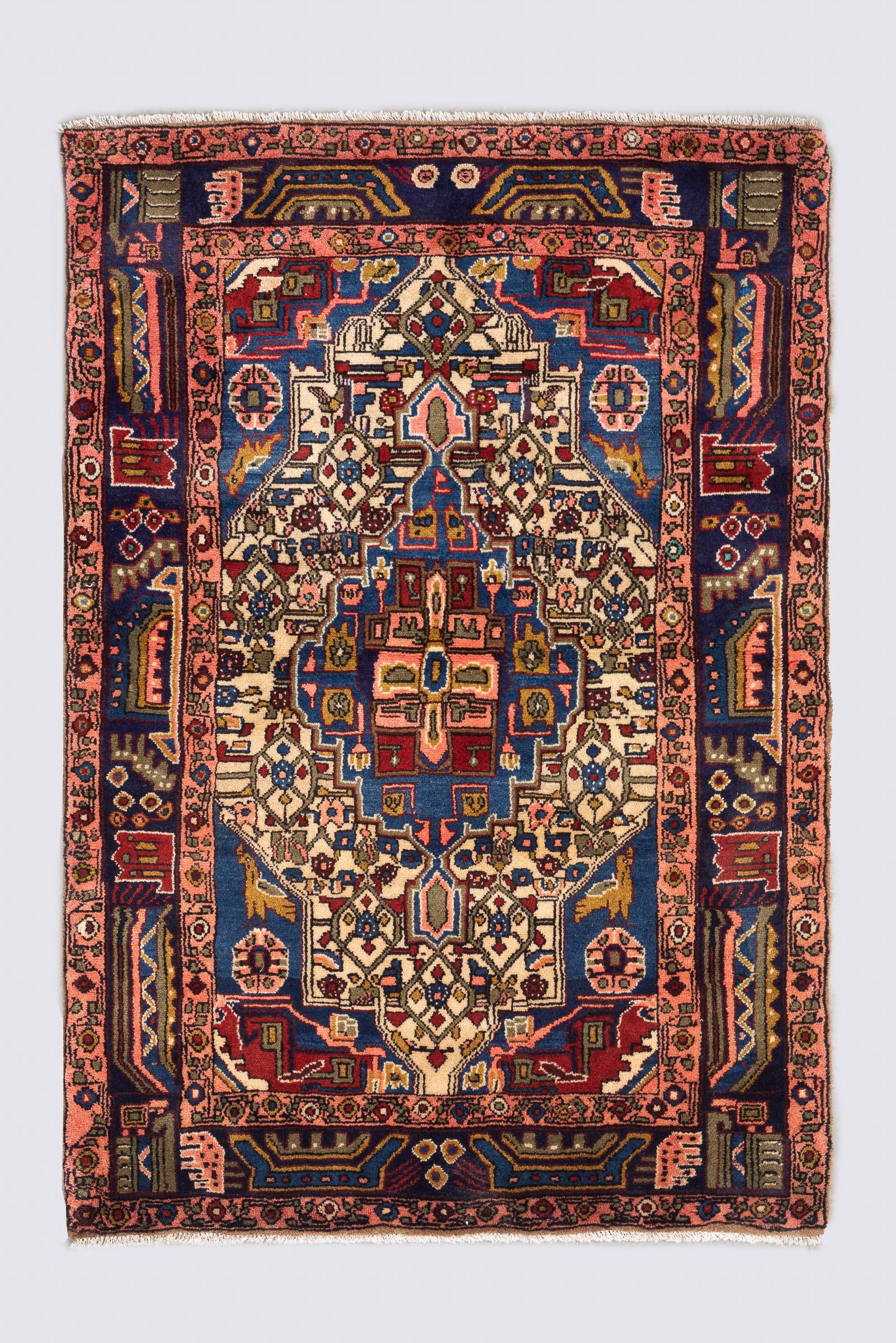 Semi Antique Nahavand Gol Heydar Carpet 1.5SQM