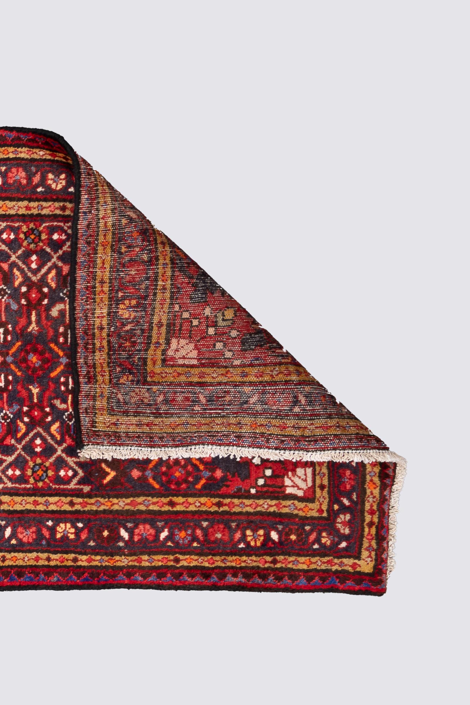 Vintage Malayer Mahi Persian Runner Rug