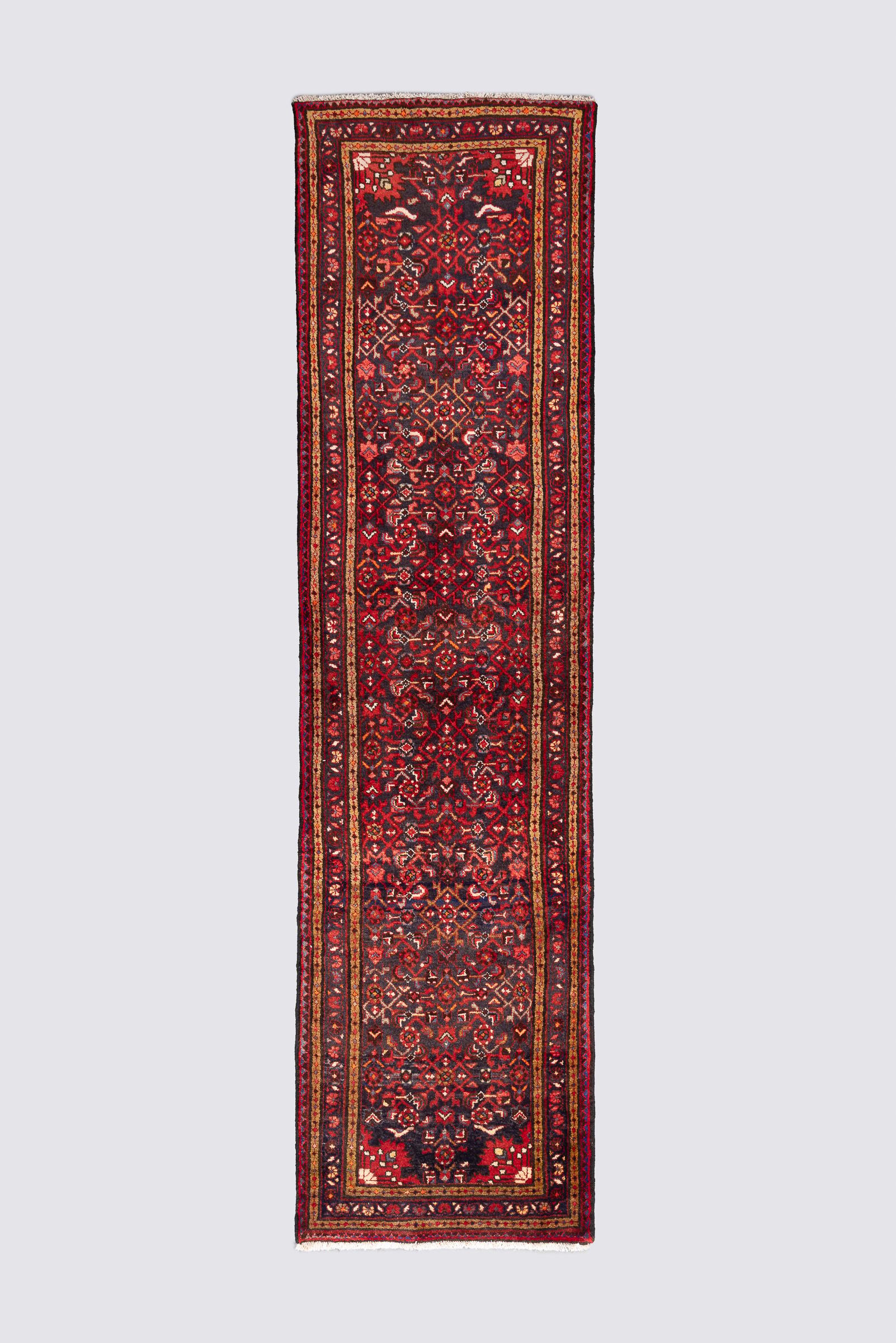 Vintage Malayer Mahi Persian Runner Rug