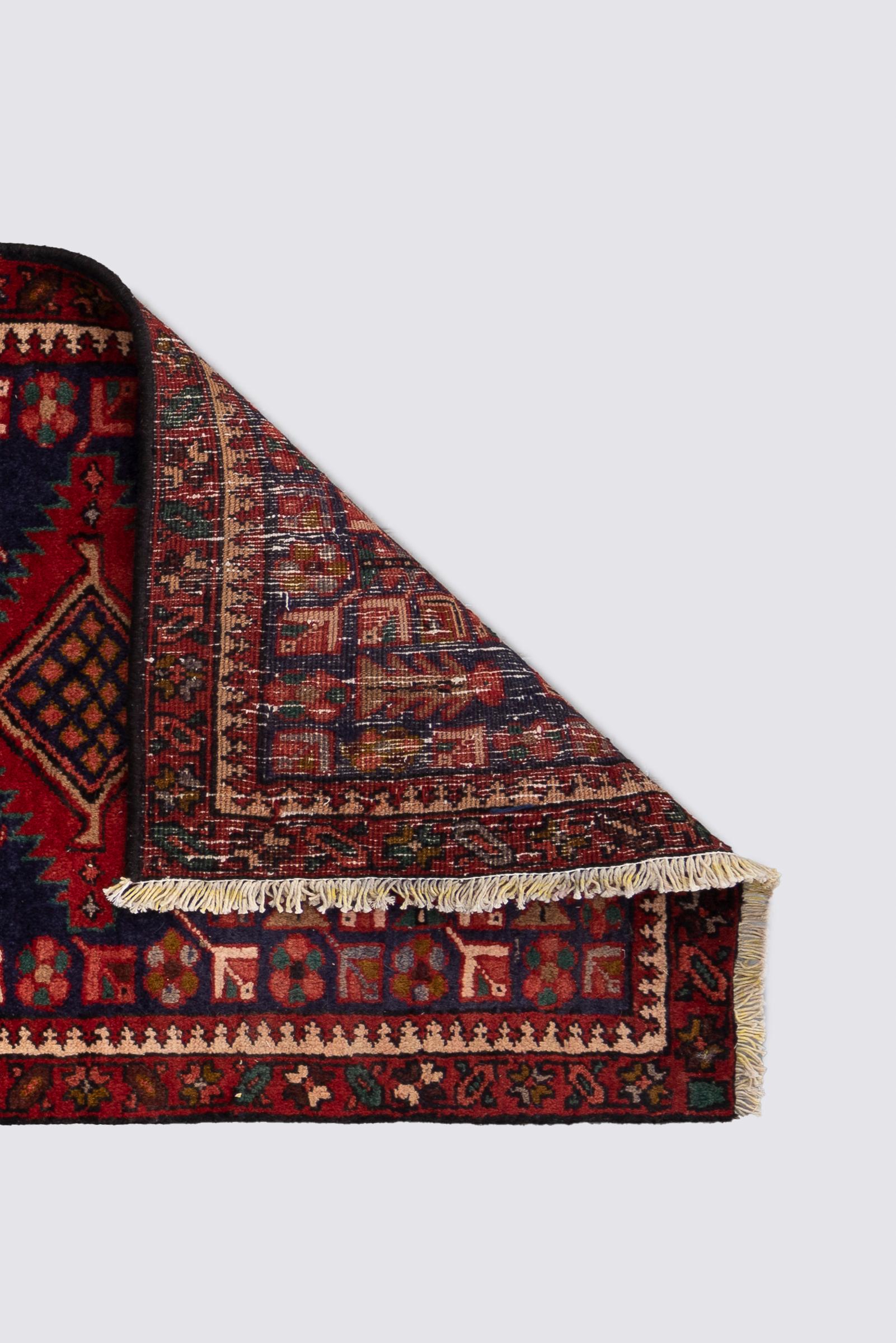 Antique Heriz 4 Toranj Persian Runner Rug