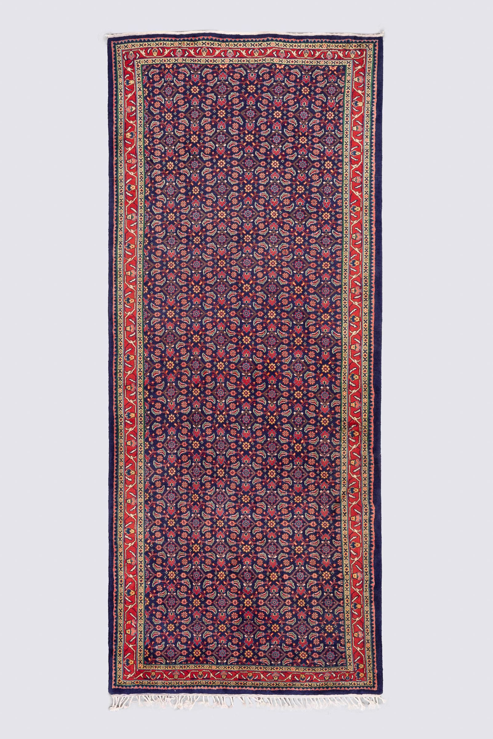 Fine Sarouk Mahi Persian Runner Rug