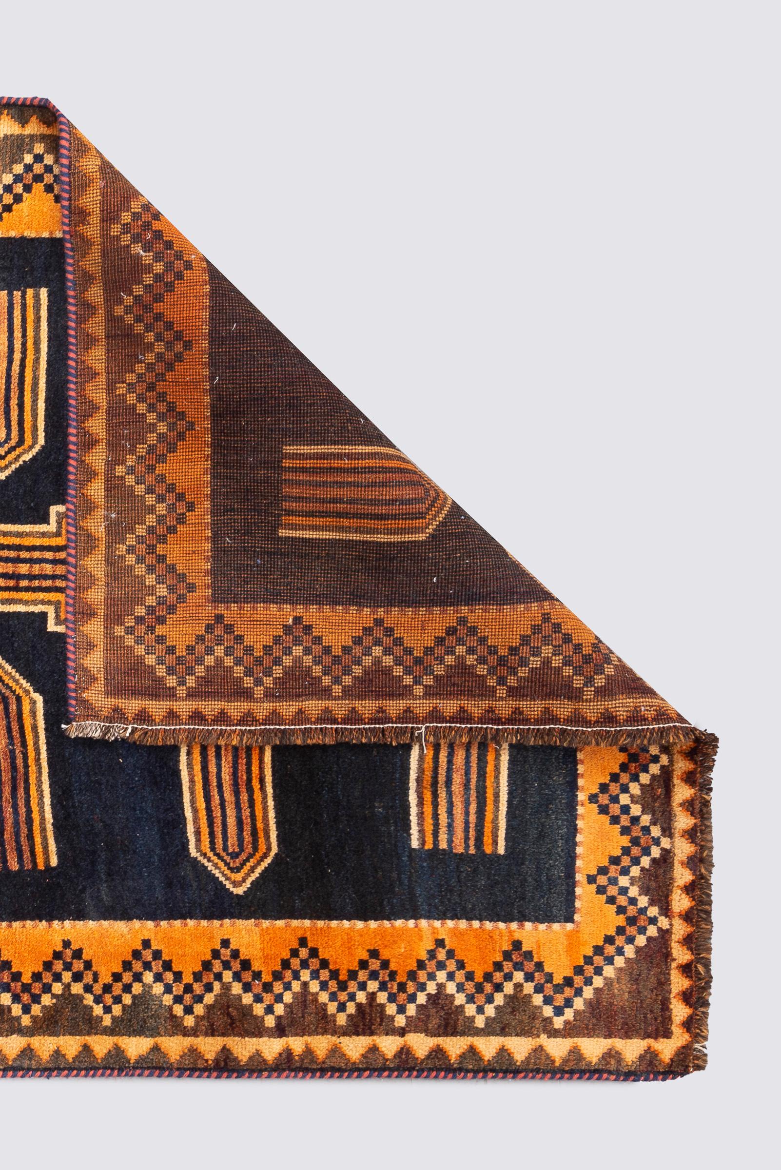 Antique Lori Nili Crosses Persian Gabbeh Rug