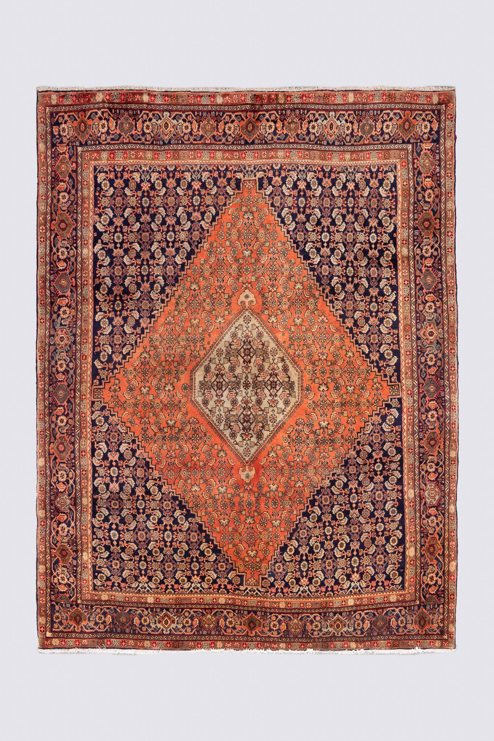 Semi Antique Bijar Lachak Toranj Carpet 5.7SQM