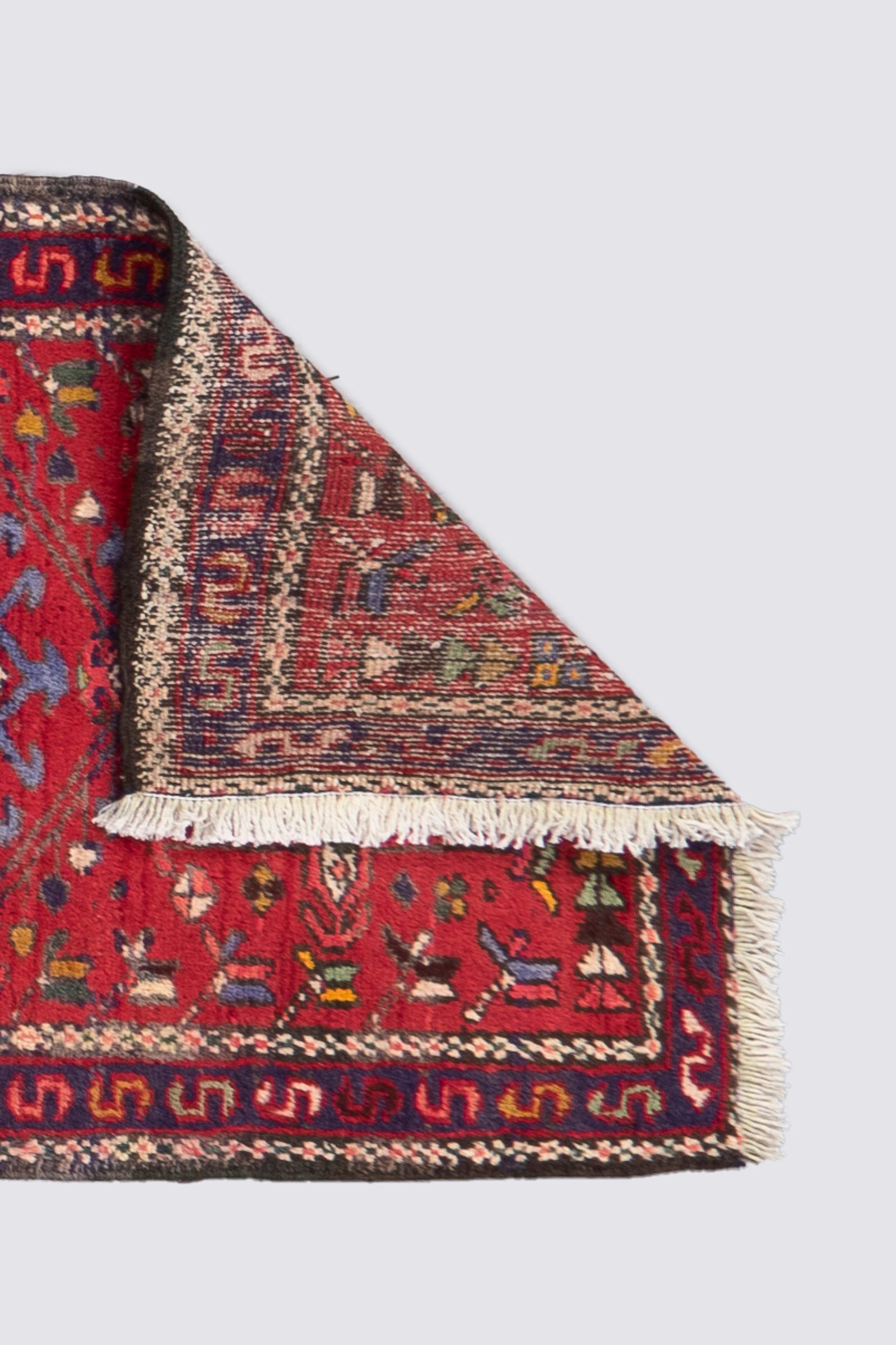 Antique Qaraja Persian Runner Rug