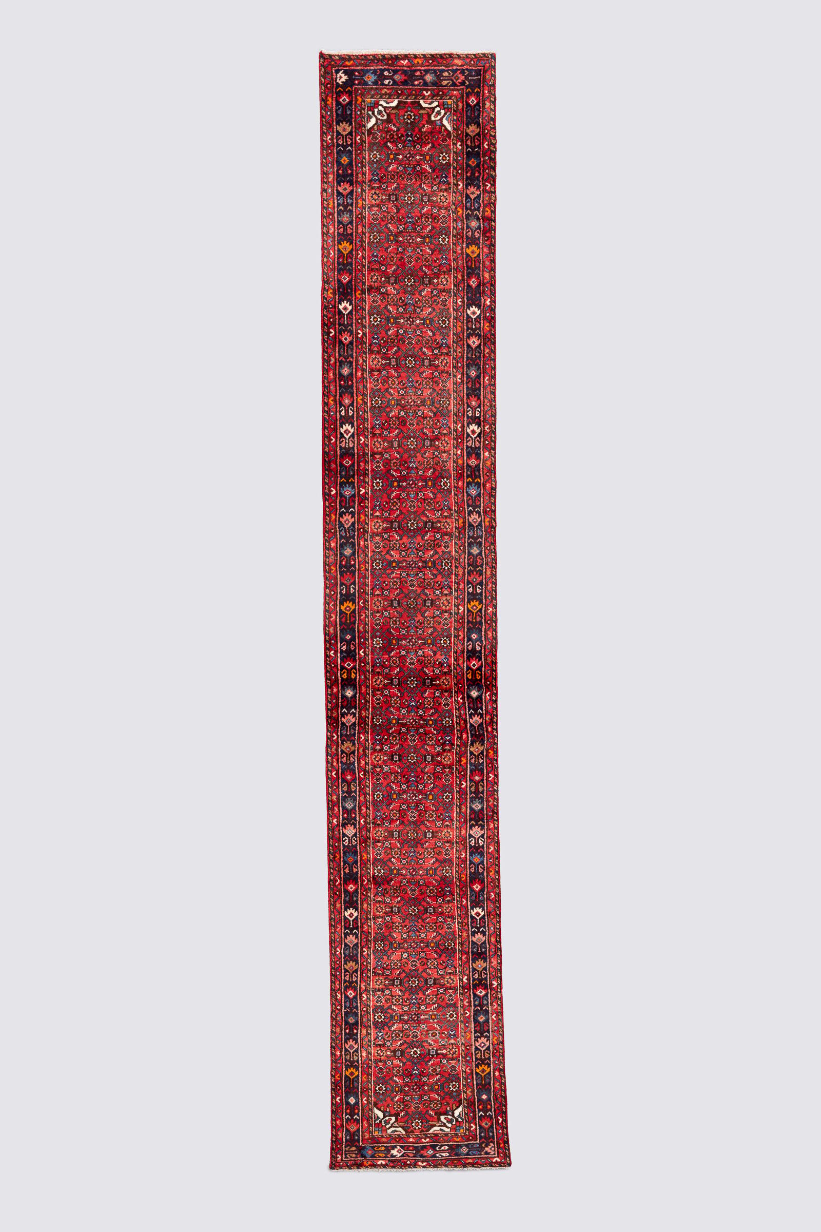Malayer Fine Mahi Persian Runner Rug