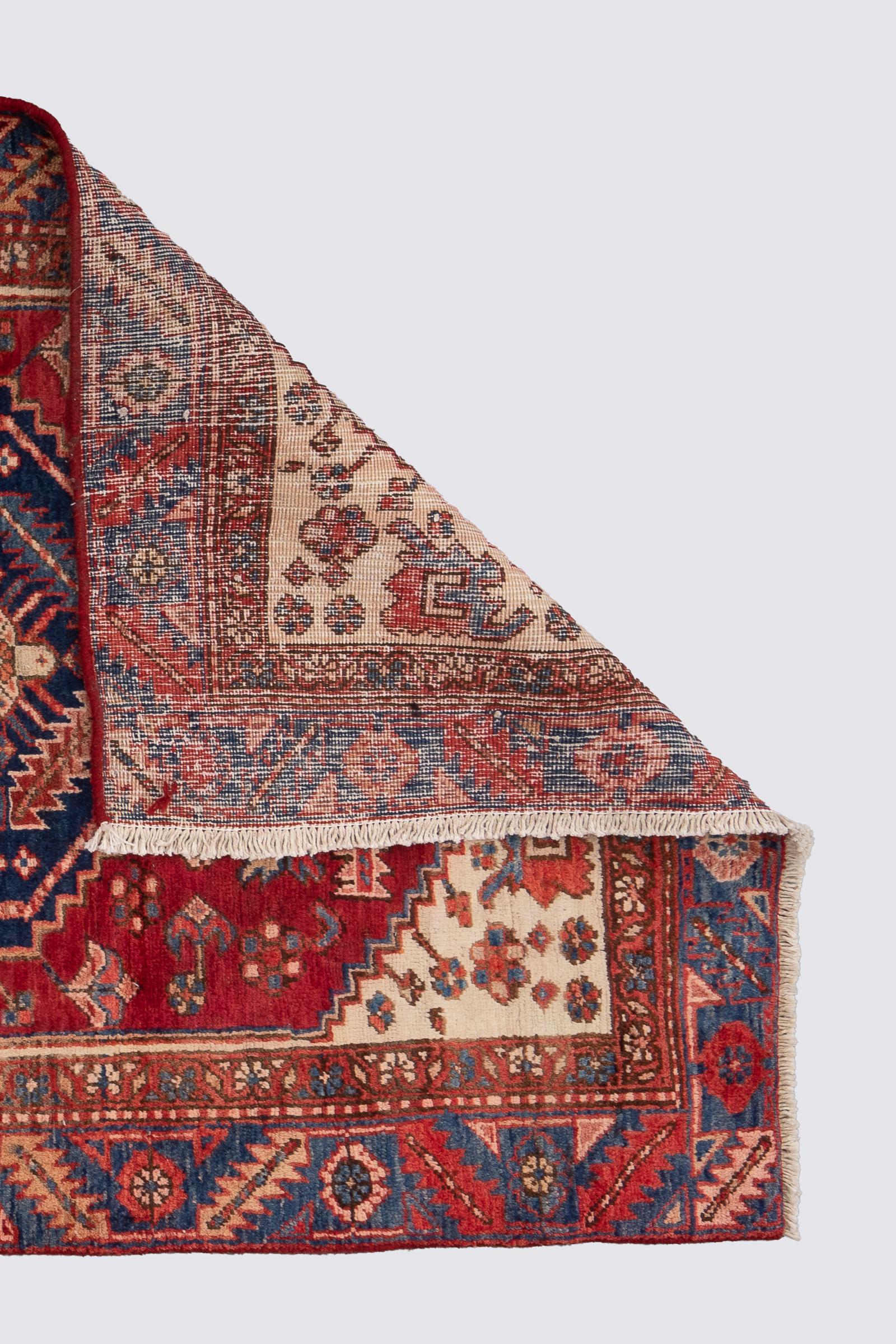 Heriz Triple Toranj Persian Runner Rug