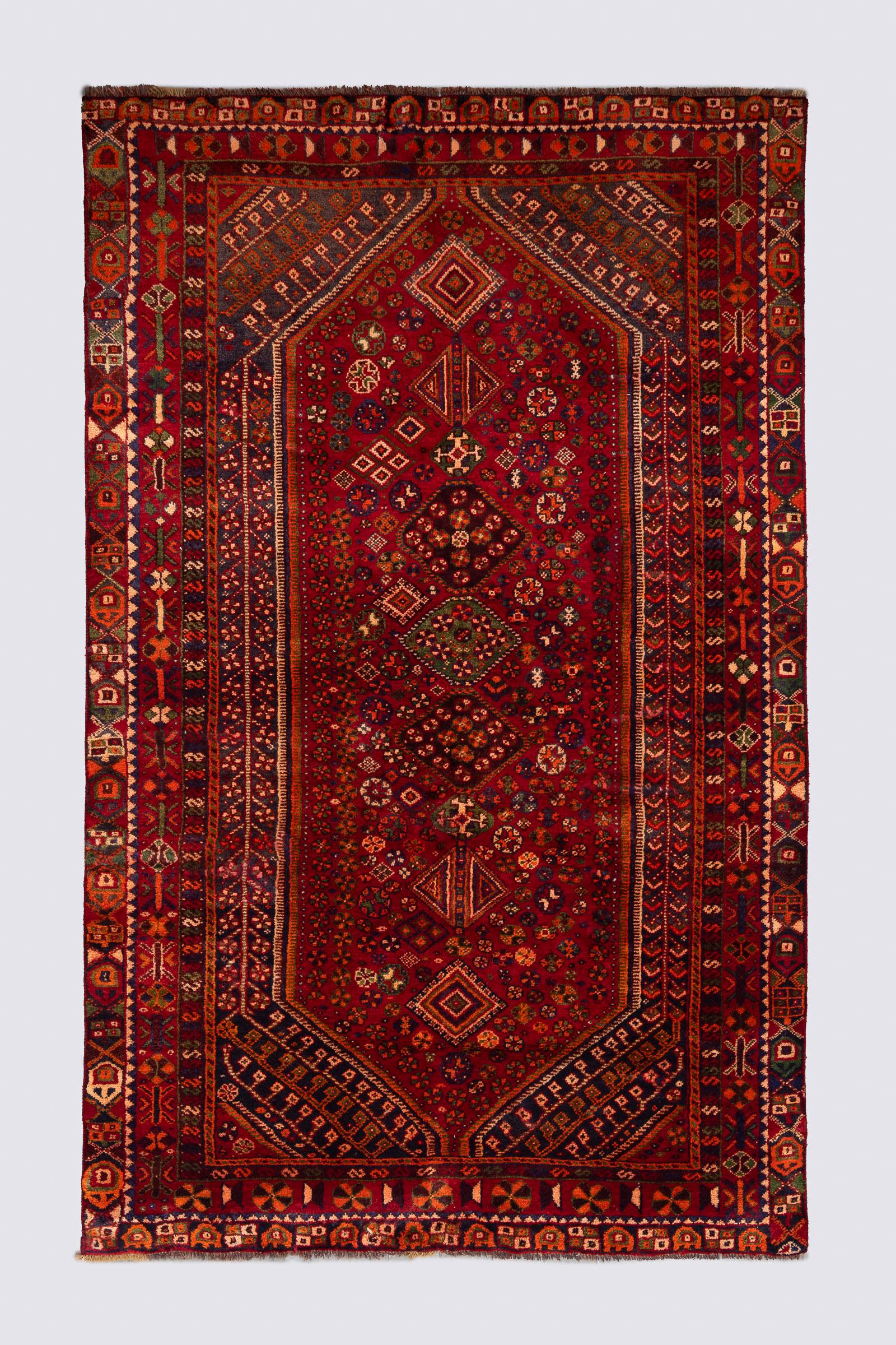 Antique Qashqai Persian Rug