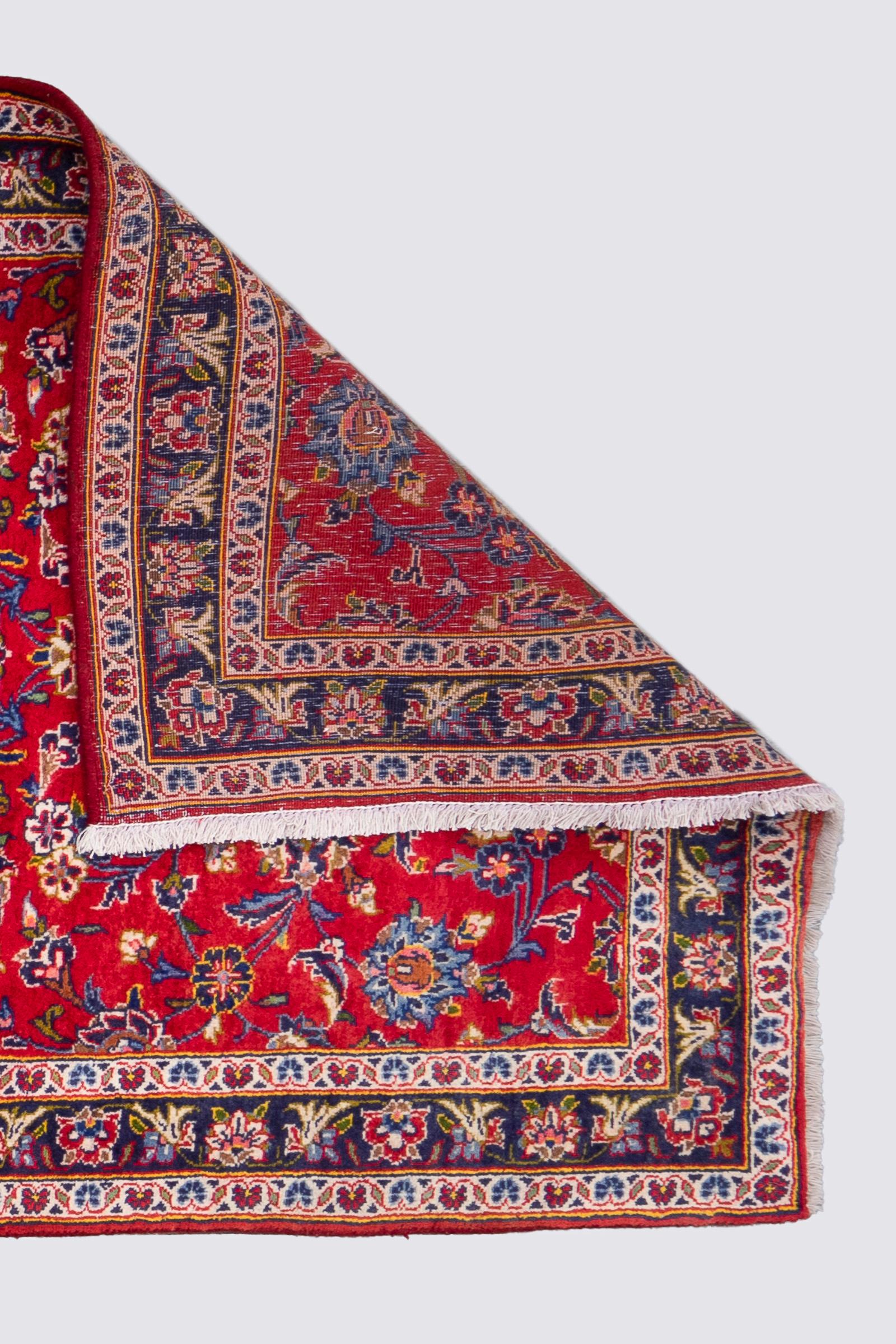 Kashan Afshan Persian Runner Rug