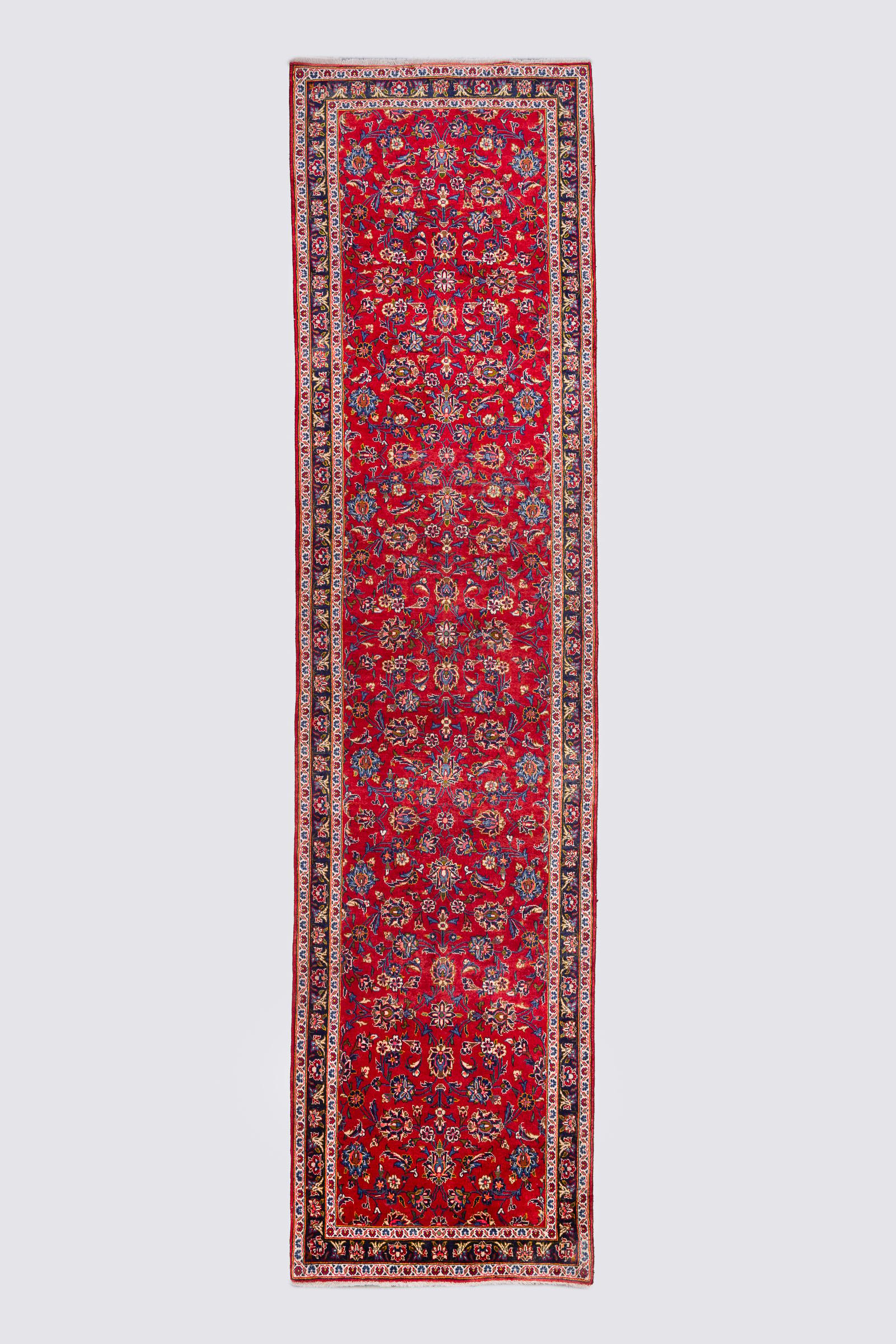 Kashan Afshan Persian Runner Rug