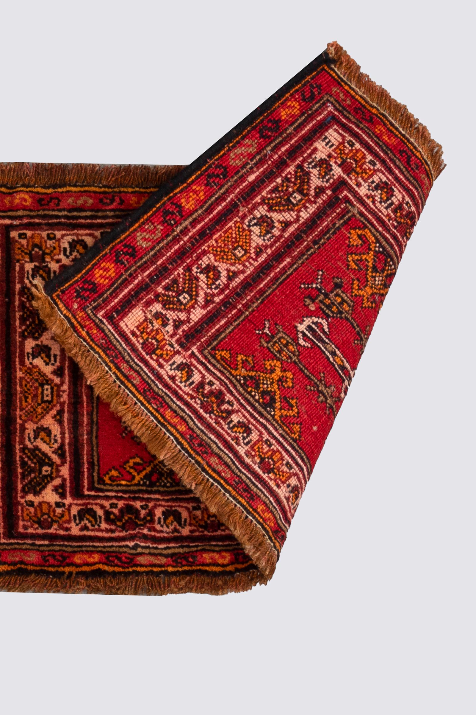 Vintage Bijar Persian Poshti Rug 1