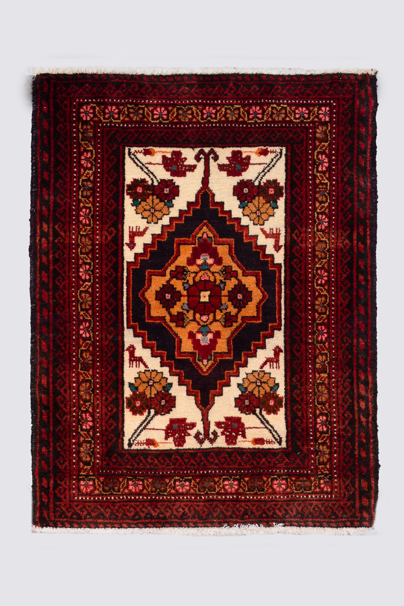 Vintage GhasemAbad Poshti Carpet 2