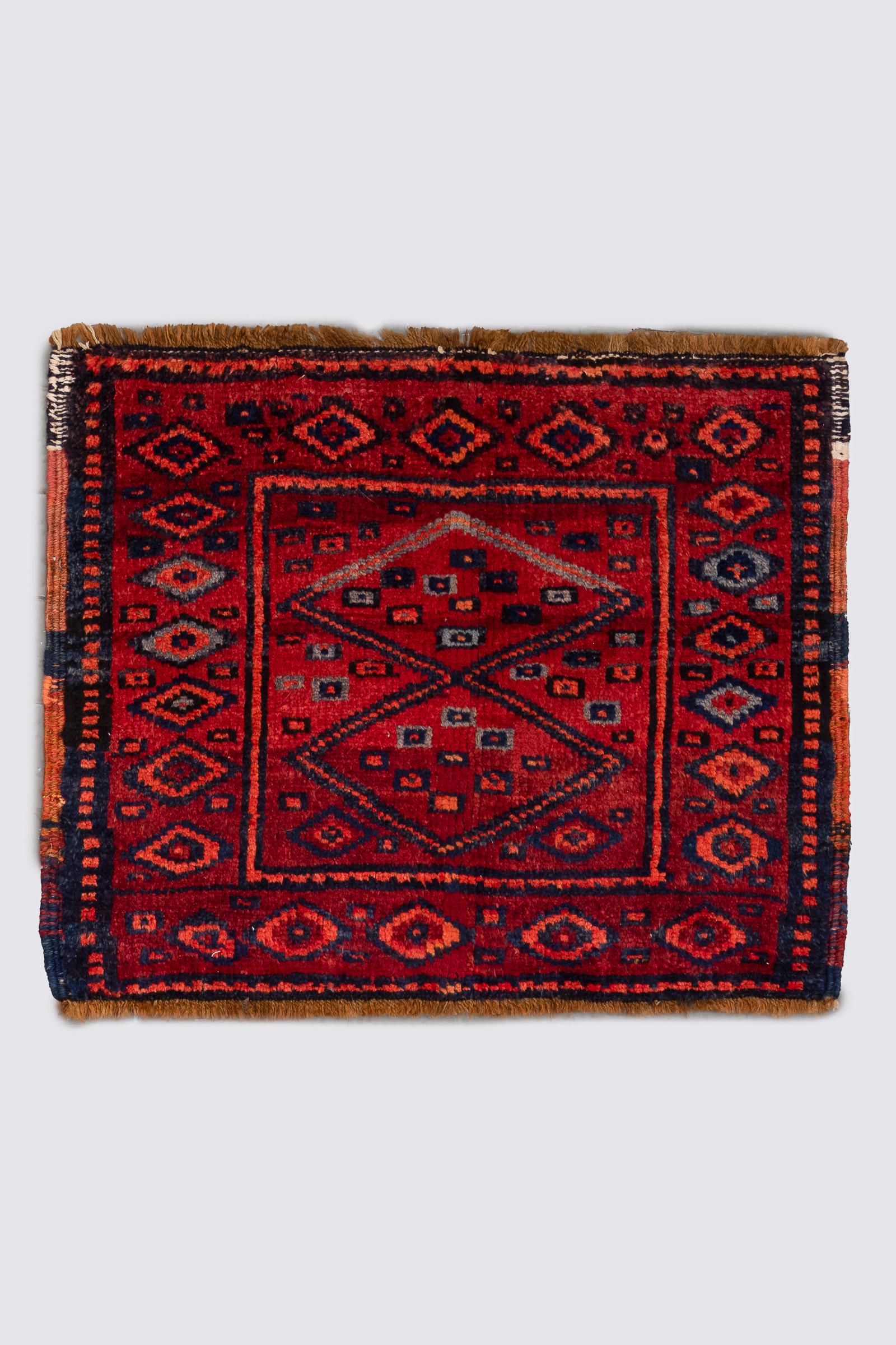 Antique Torkaman Opened Tobreh Face Carpet 0.7SQM