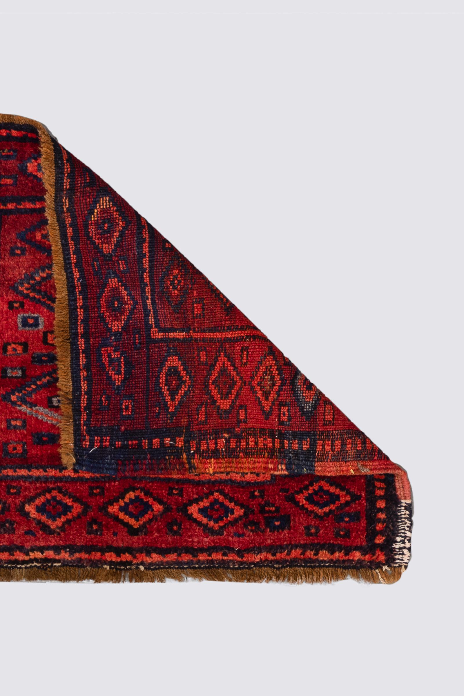 Antique Torkaman Opened Persian Toubreh Face