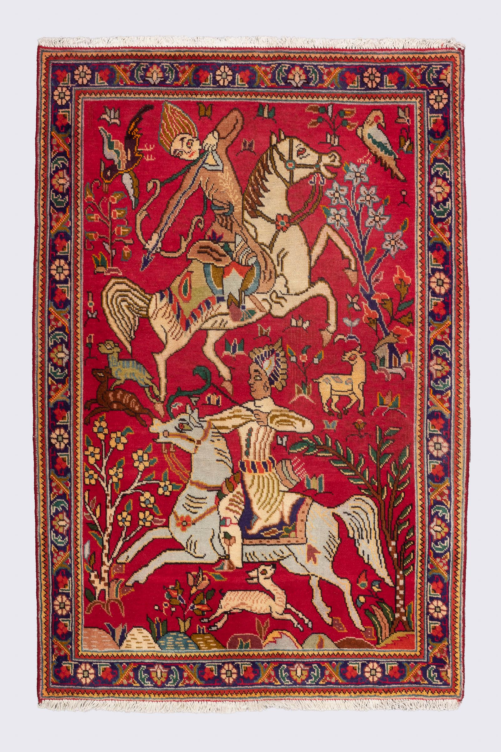 Vintage Tabriz Shekargah Carpet