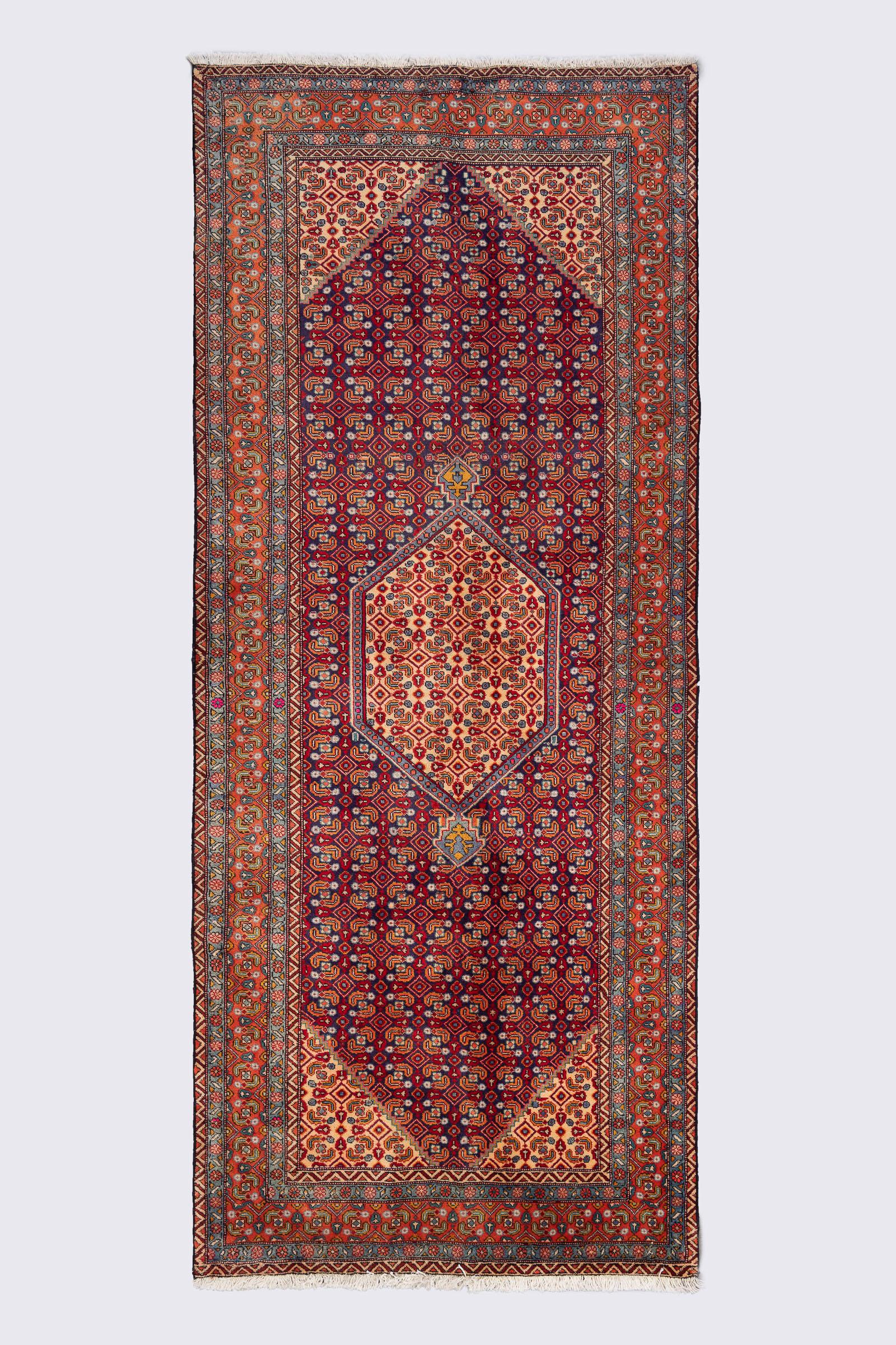 Ardabil Fine Mahi Persian Runner Rug