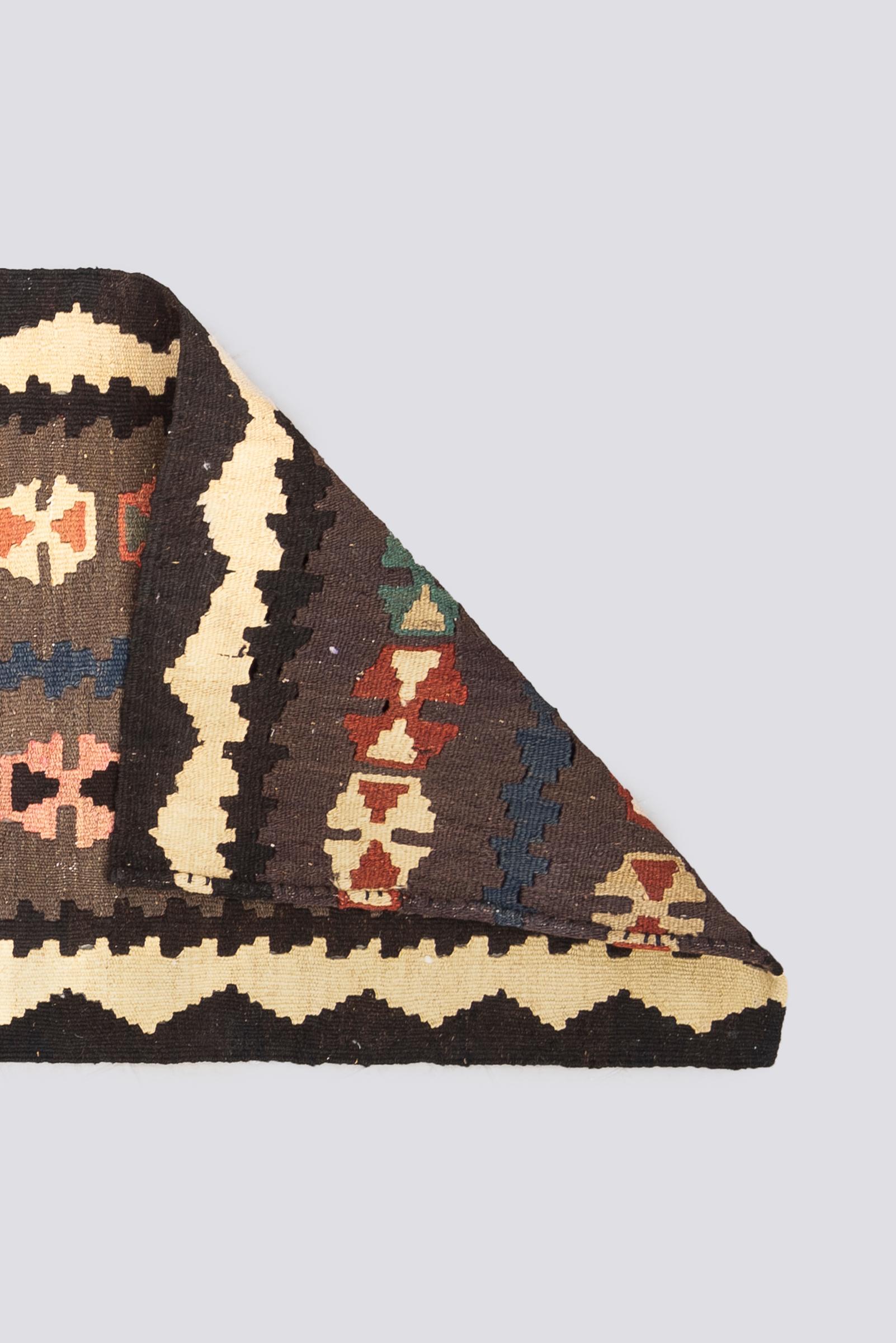 Vintage Saveh Persian Kilim Runner
