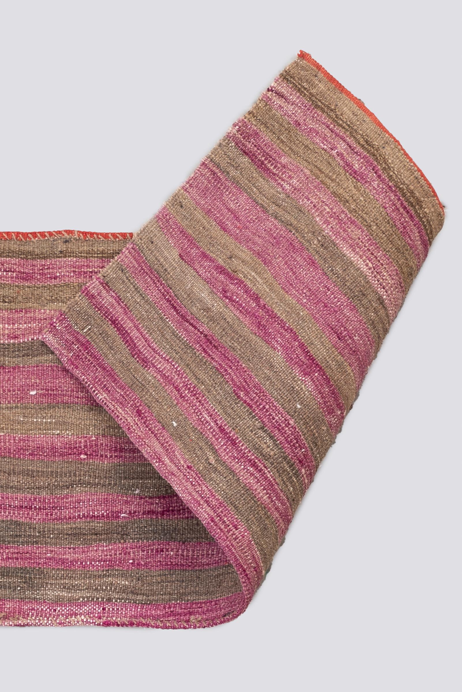 Vintage Azari Stripe Persian Mafrash Kilim