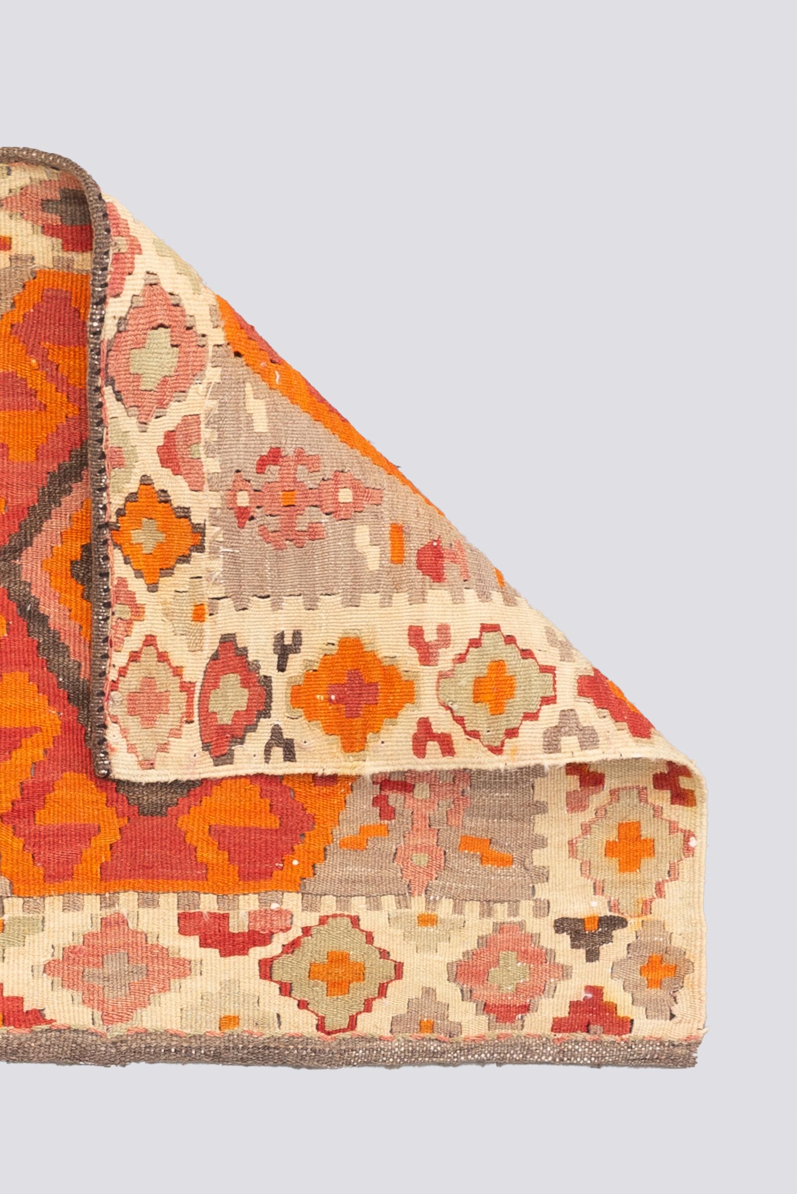 Vintage Azari Persian Mafrash Kilim