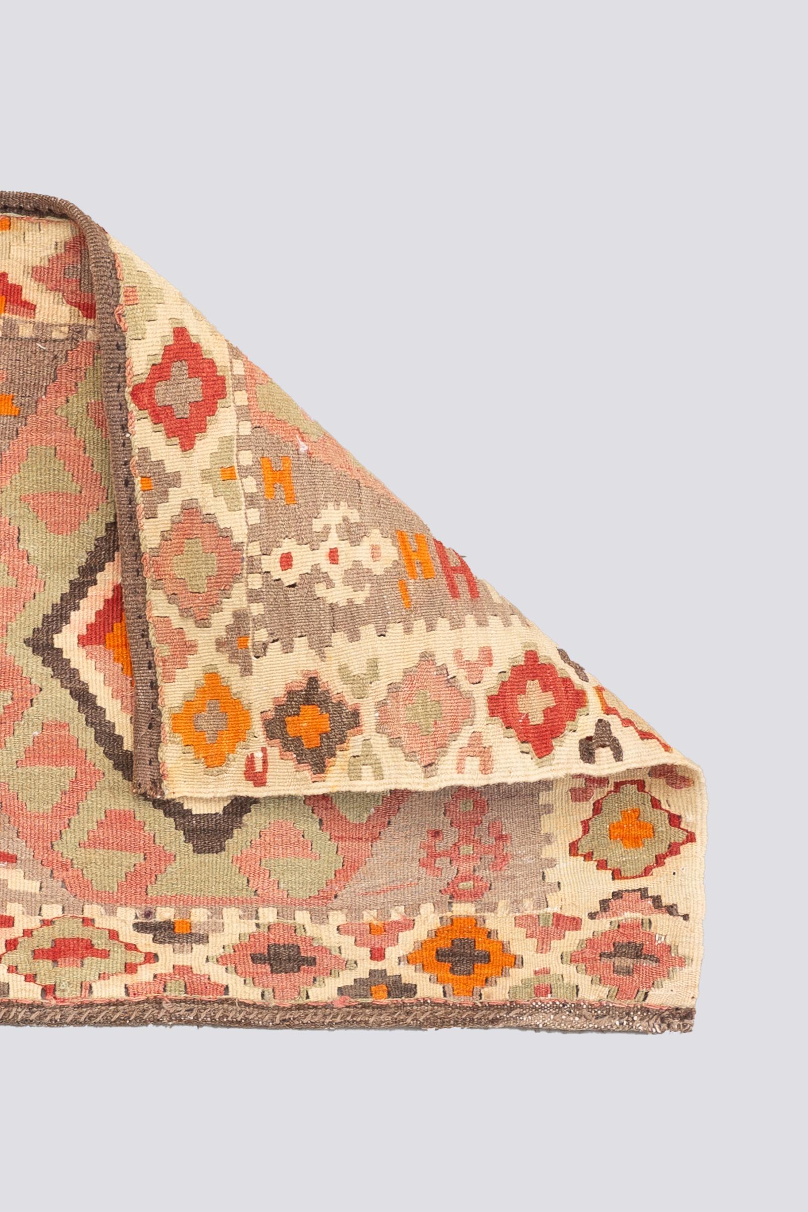Vintage Azari Persian Mafrash Kilim
