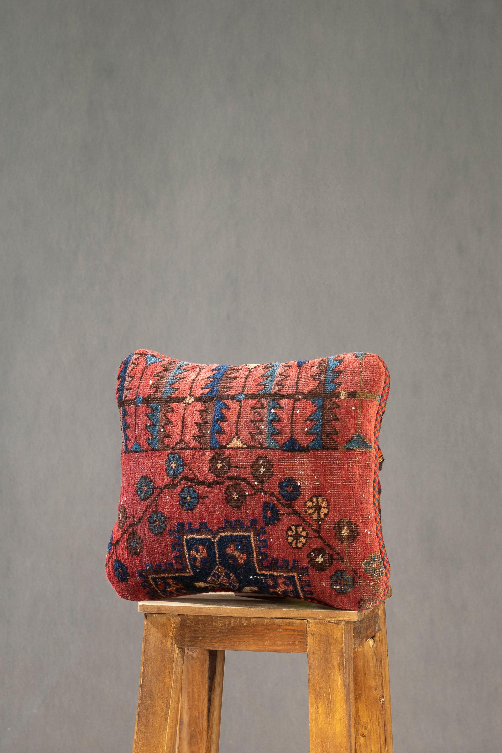 Antique Afshar Ronas Carpet Cushion