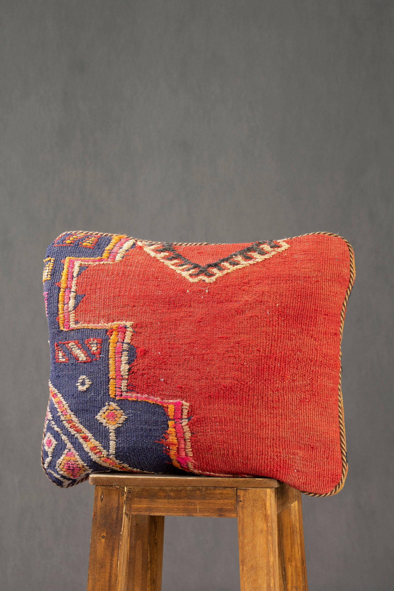 Bijar Kilim Cushion, Made from a Vintage Kilim