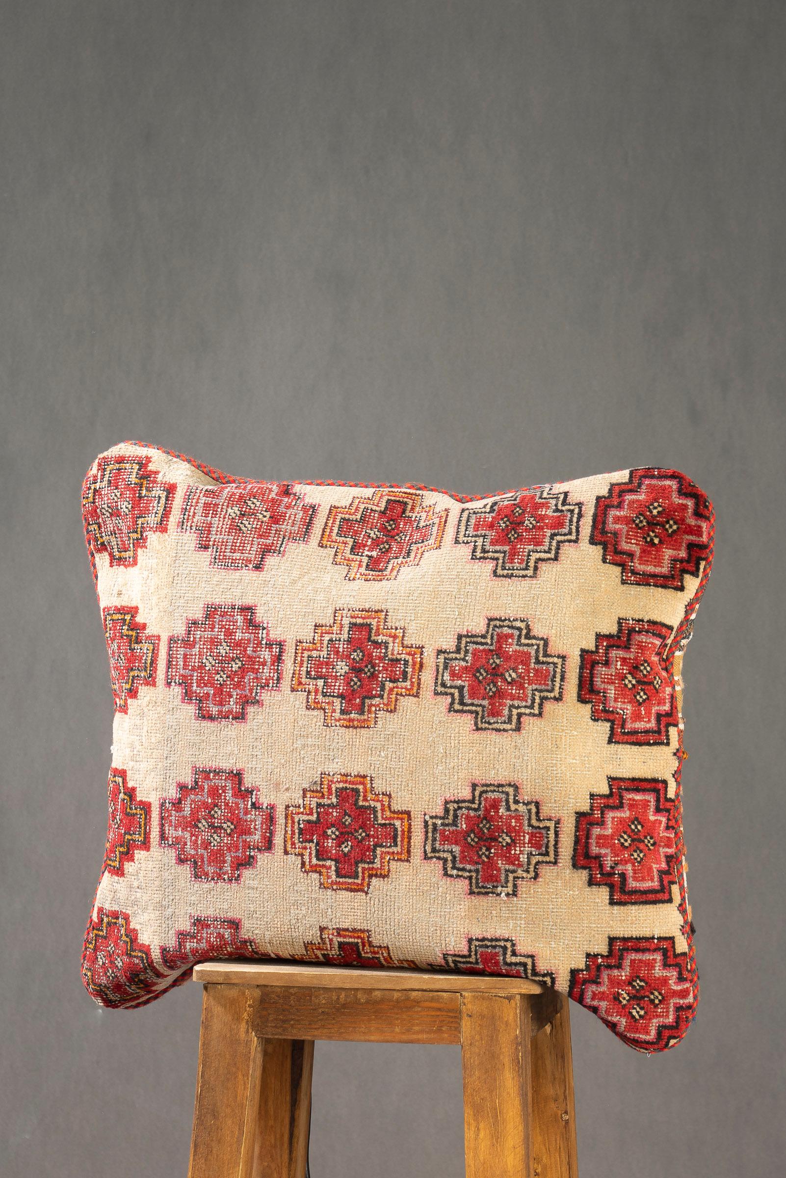 Baluch Carpet Cushion, Made from a Vintage Rug