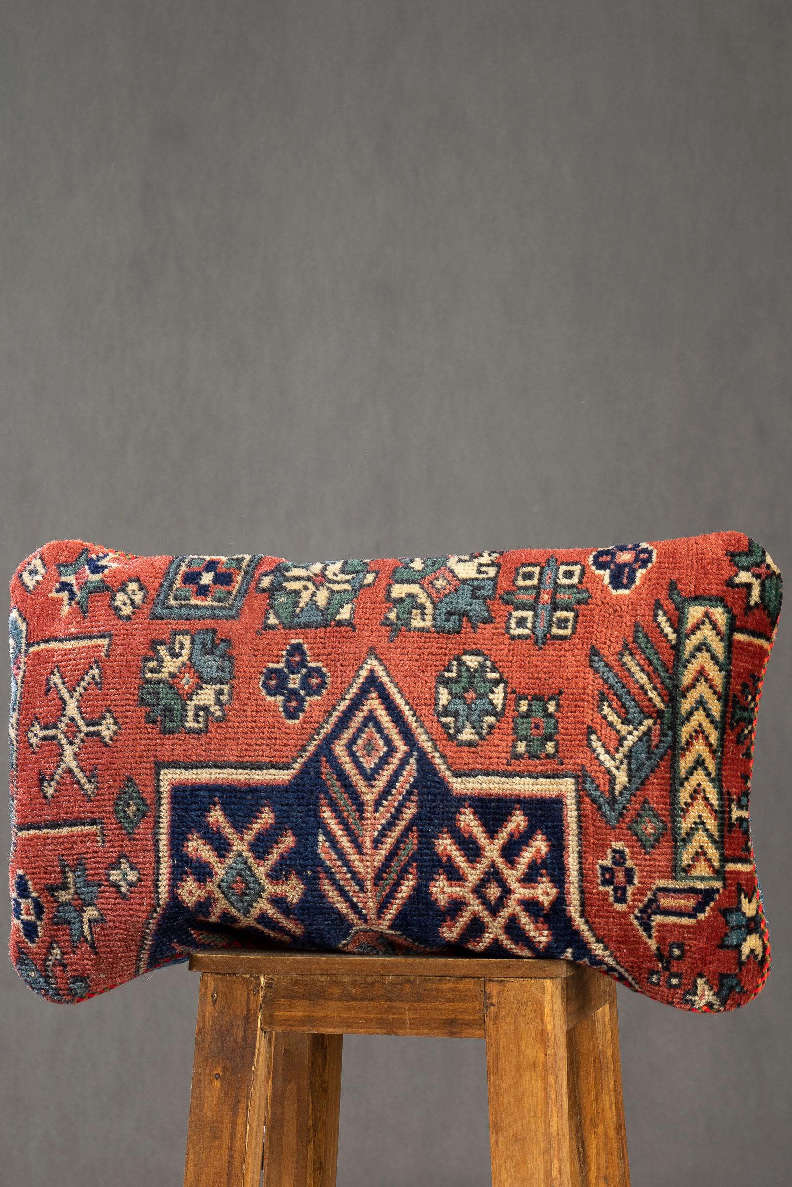 Antique Ardabil Carpet Cushion, 60x35cm - 2