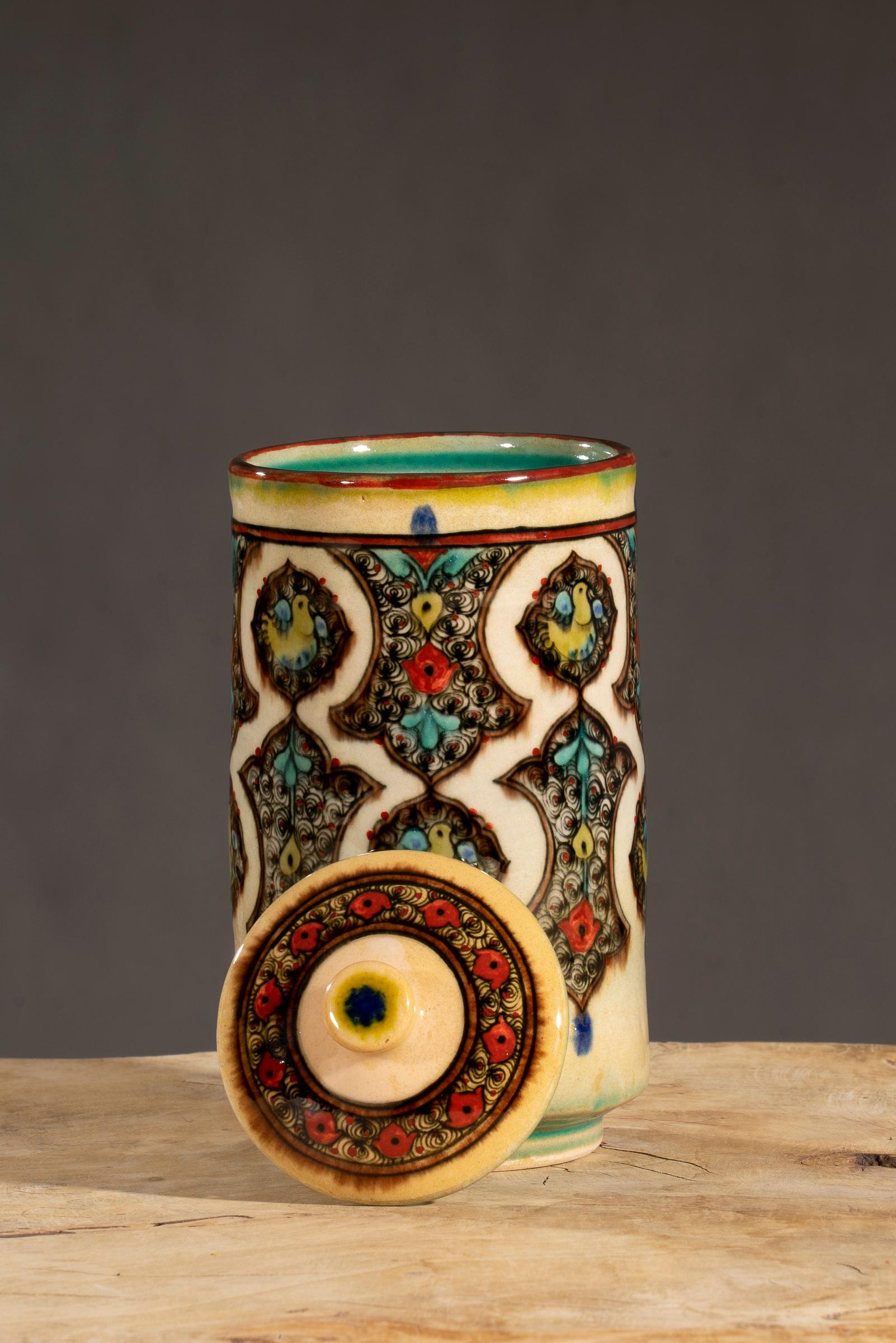Nishapur Ceramics Tall Chocolate Jar