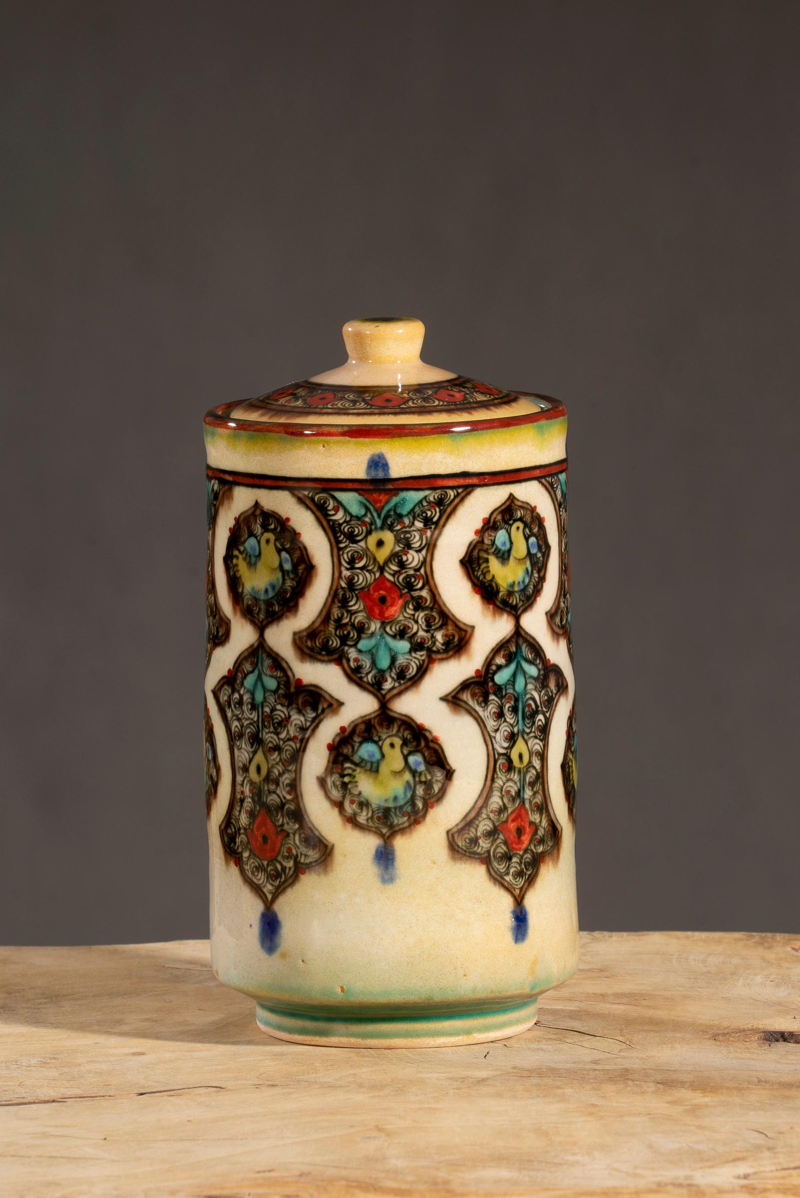 Nishapur Ceramics Tall Chocolate Jar