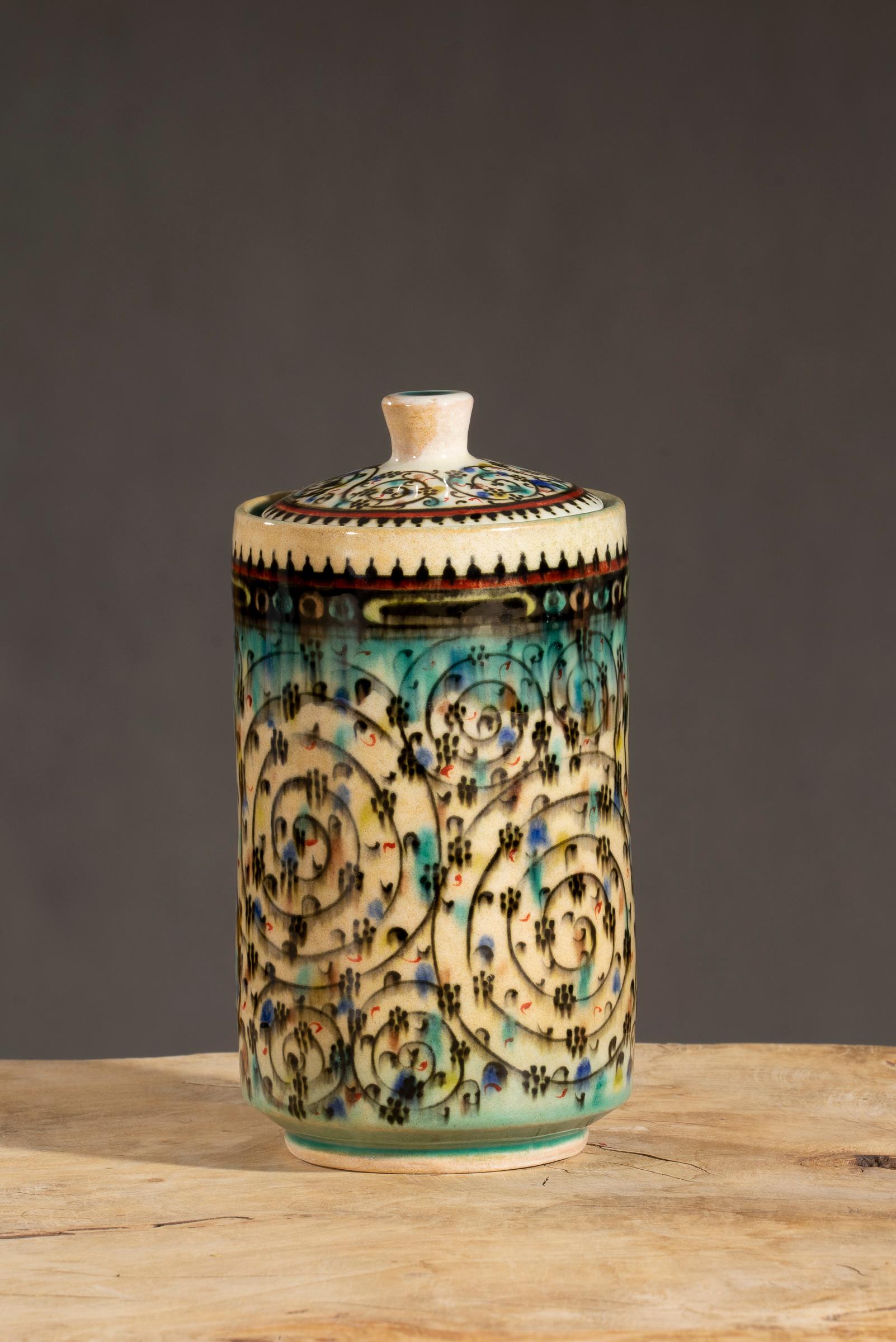 Nishapur Ceramics Tall Chocolate Jar