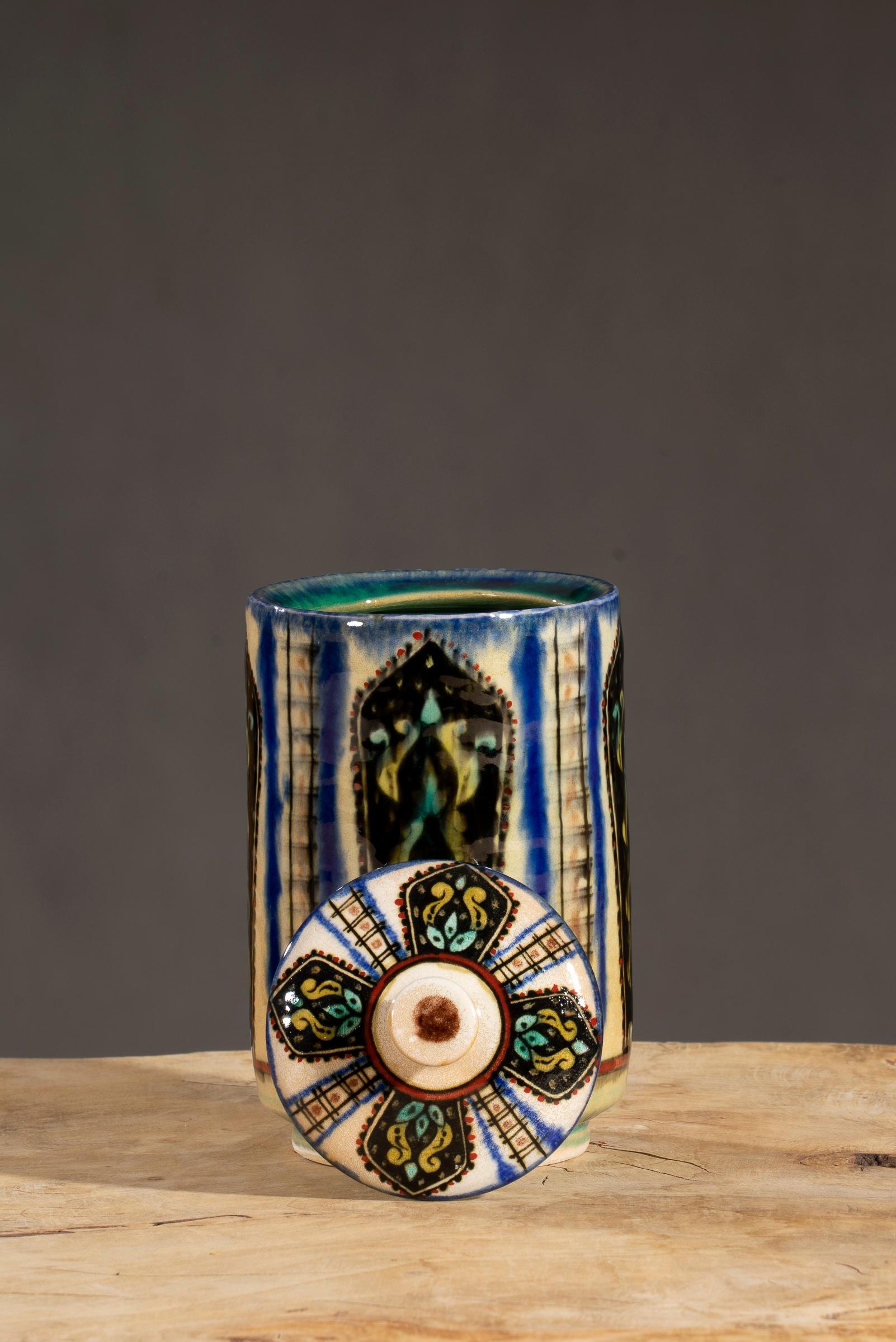 Nishapur Ceramics Tall Chocolate Jar