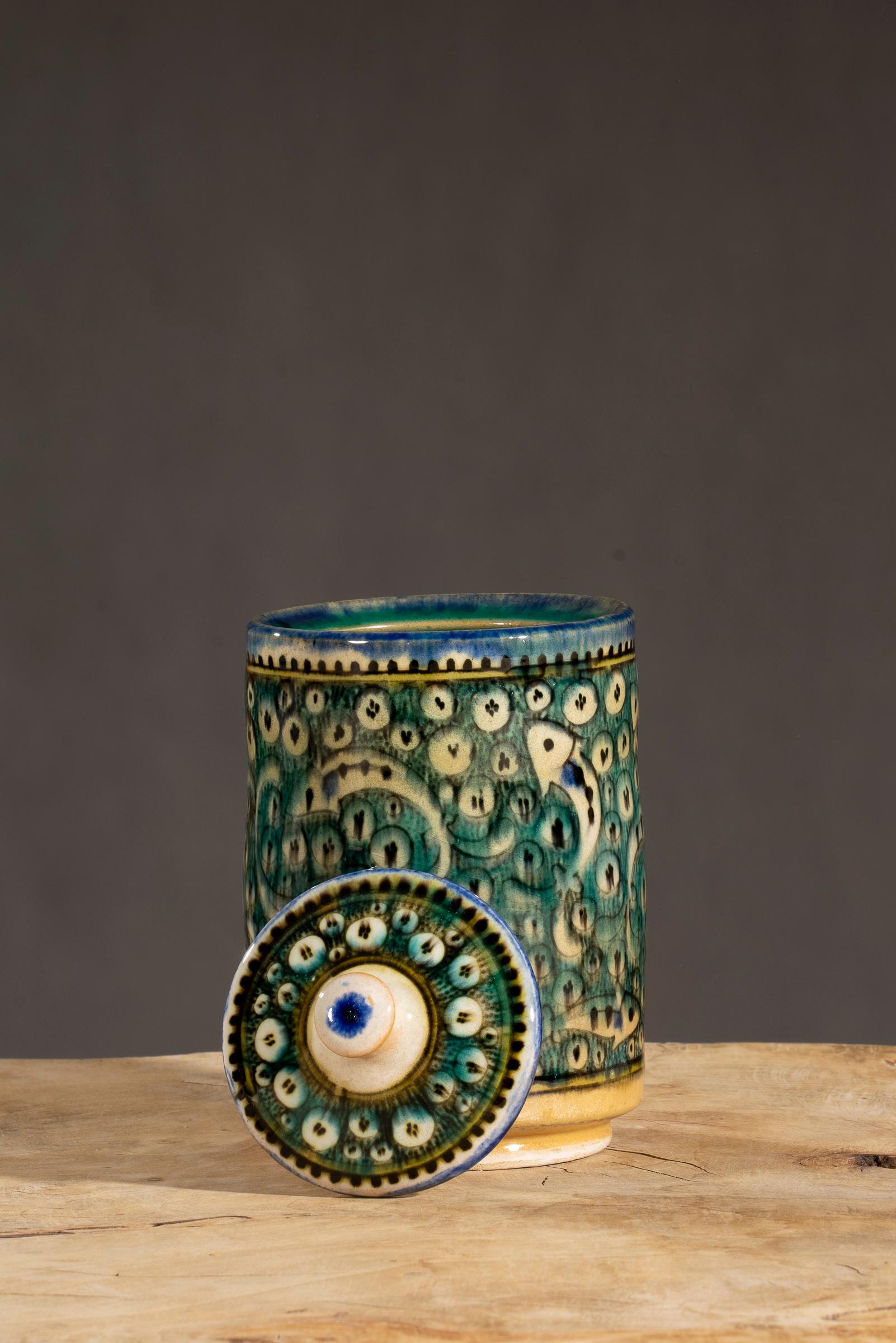 Nishapur Ceramics Tall Chocolate Jar