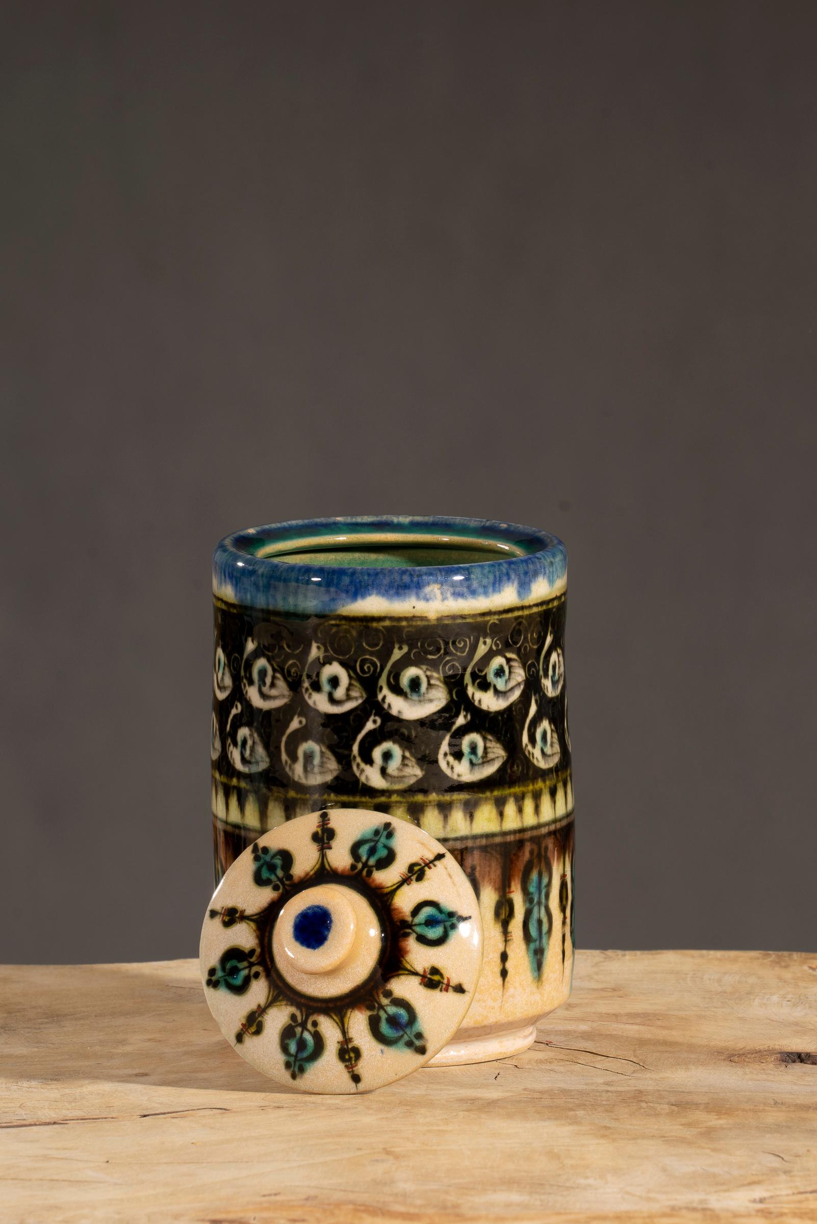 Nishapur Ceramics Tall Chocolate Jar