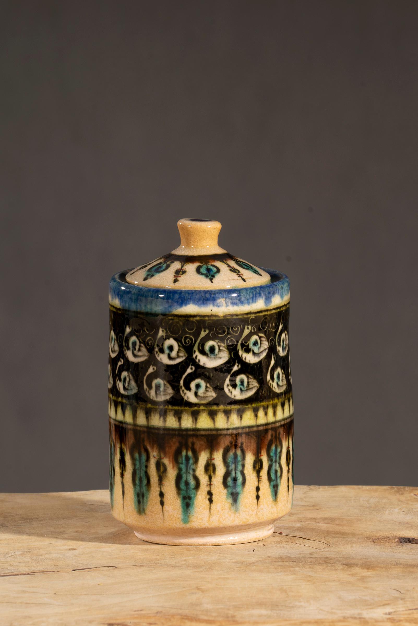 Nishapur Ceramics Tall Chocolate Jar